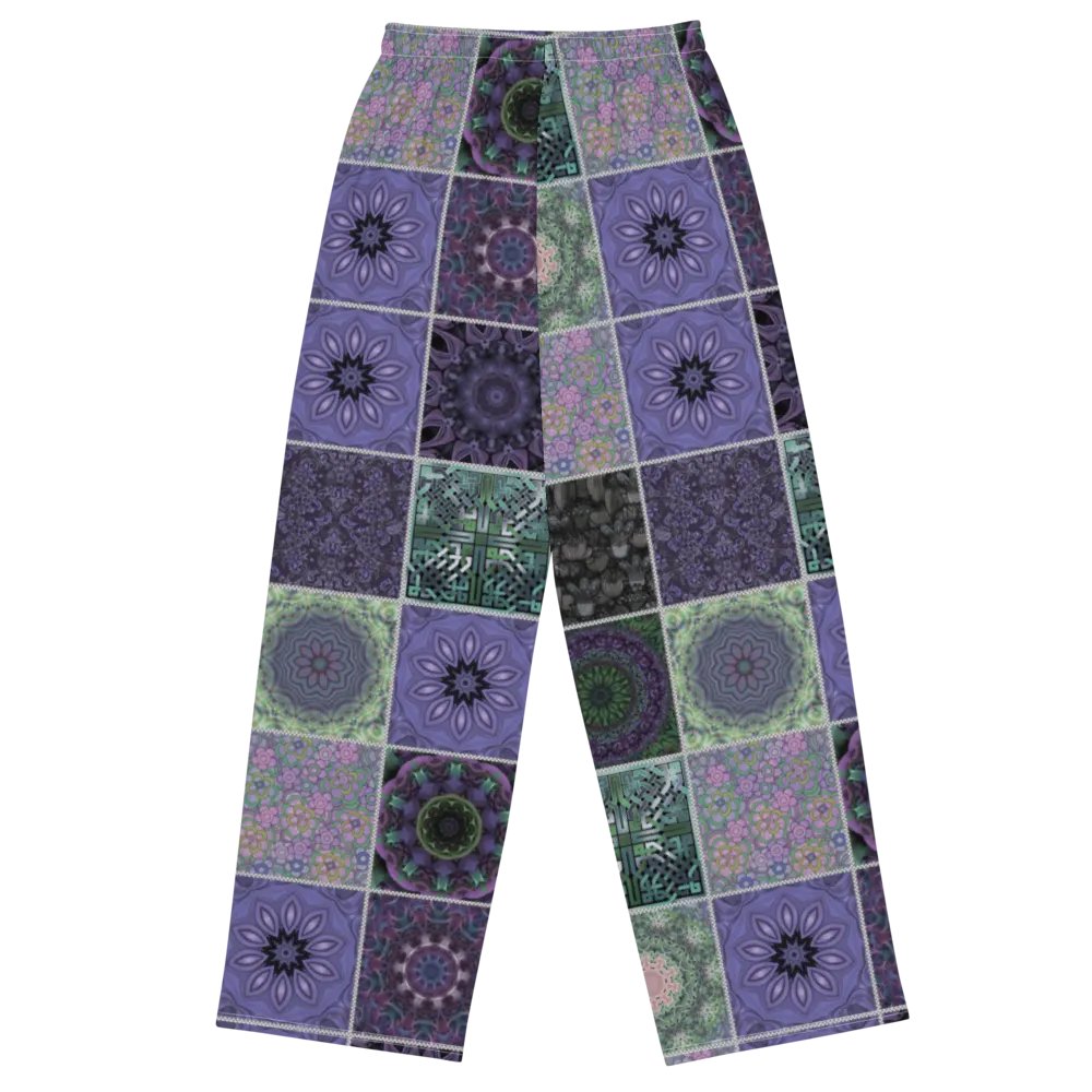 Lavender Crazy Quilt Wideleg Pants product image (1)