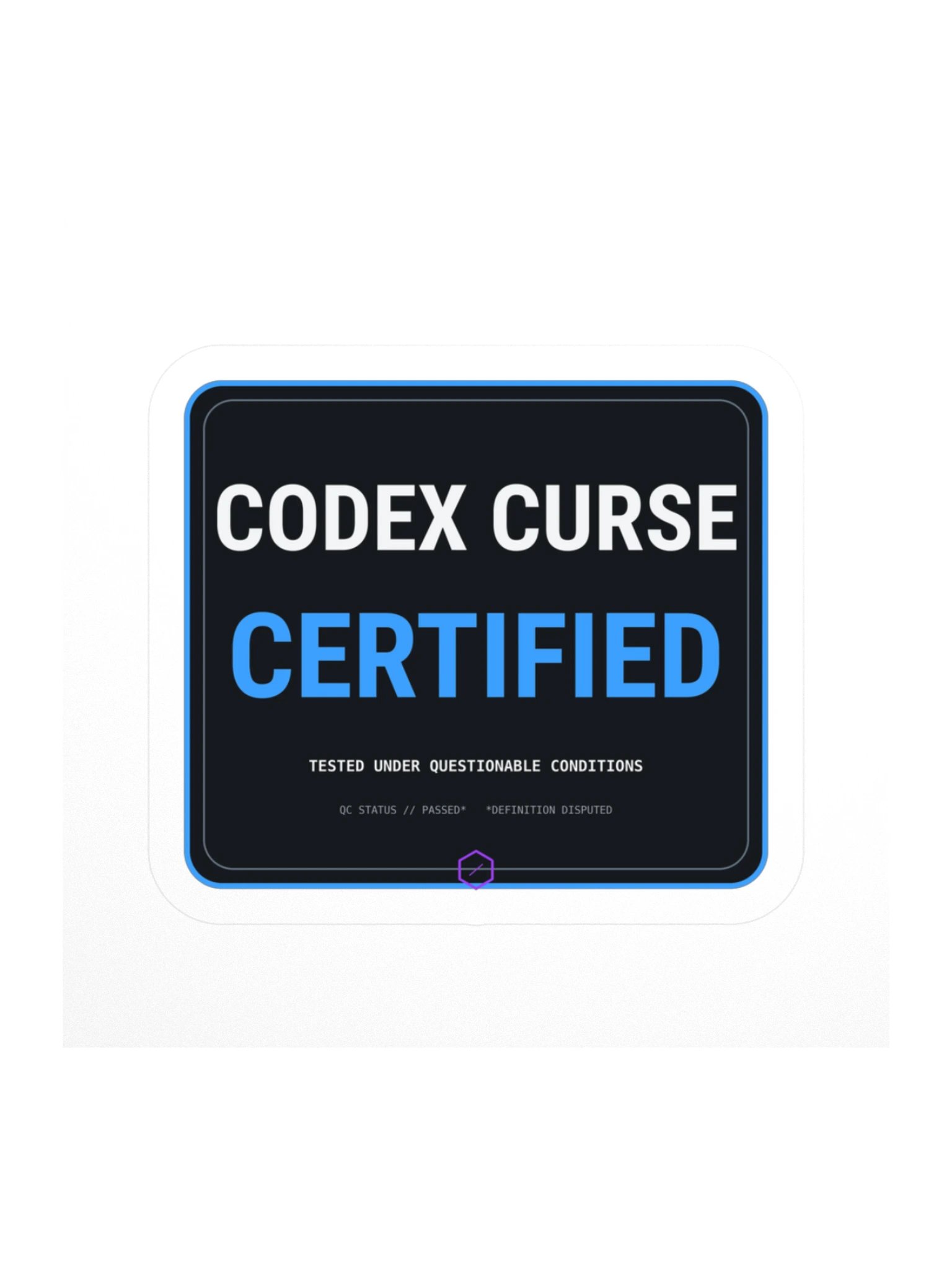 Codex Curse Certified Sticker product image (1)