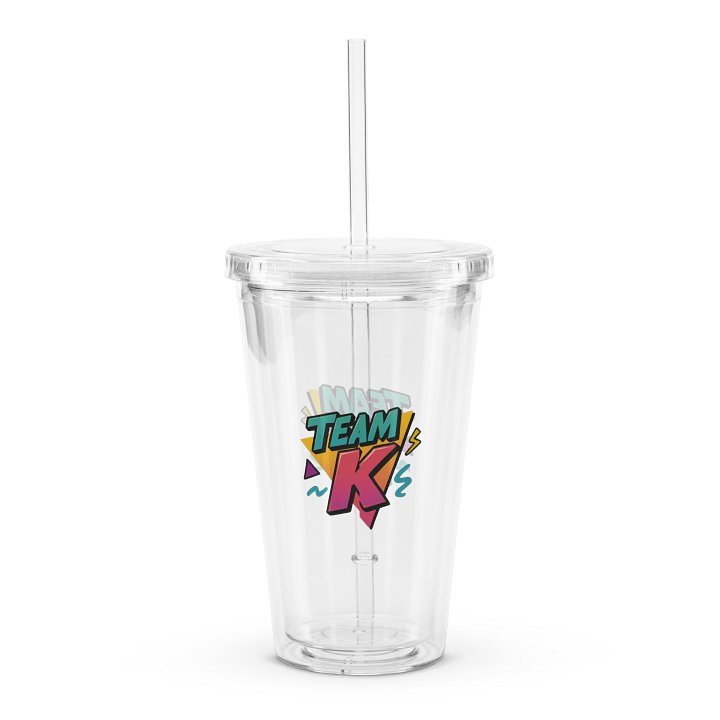 Team K 1990's Clear Plastic Tumbler product image (2)