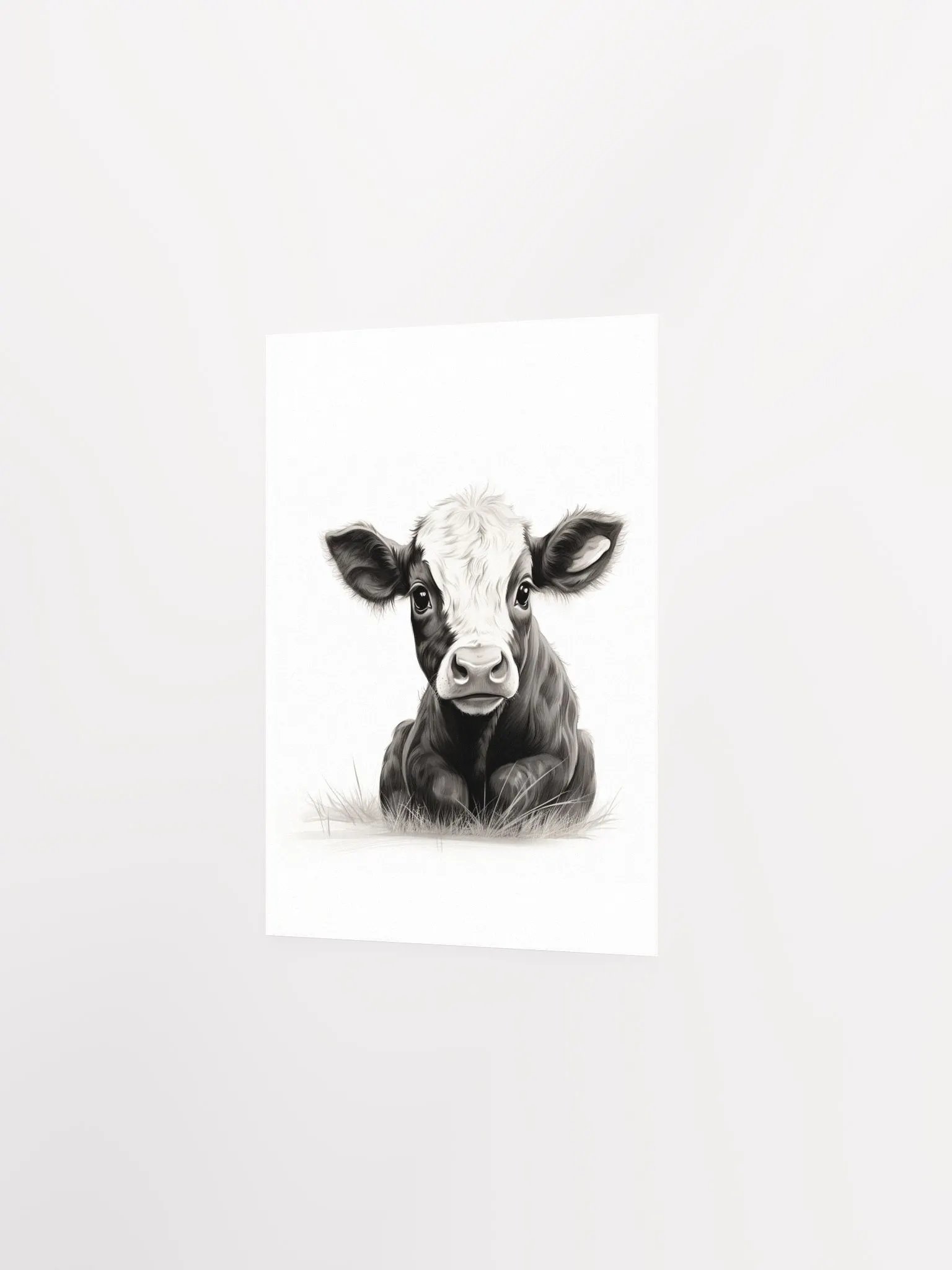 Watercolor Holstein Cute Cow Farm Animal Print product image (4)