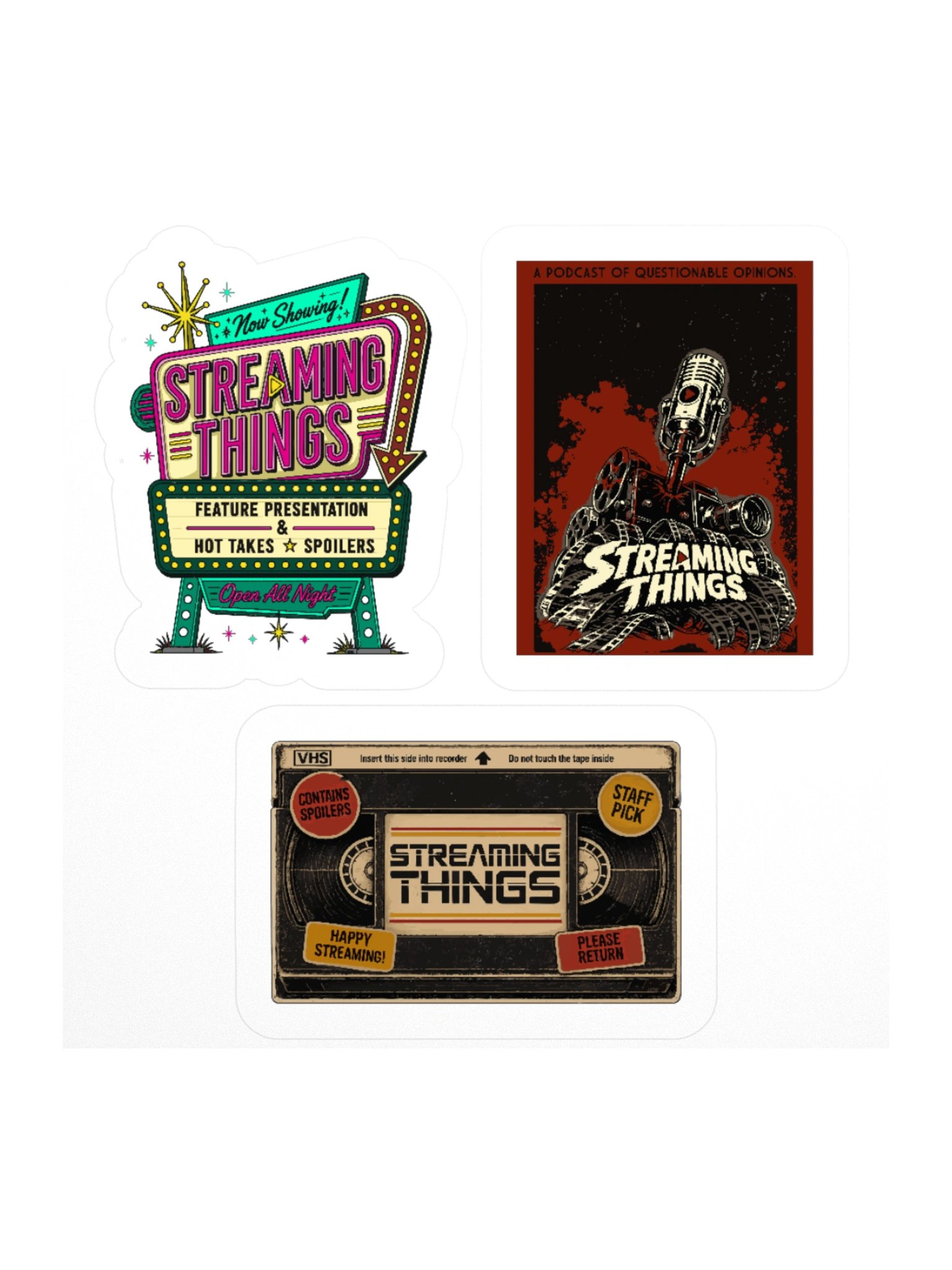 Streaming Things Sticker Trio product image (1)