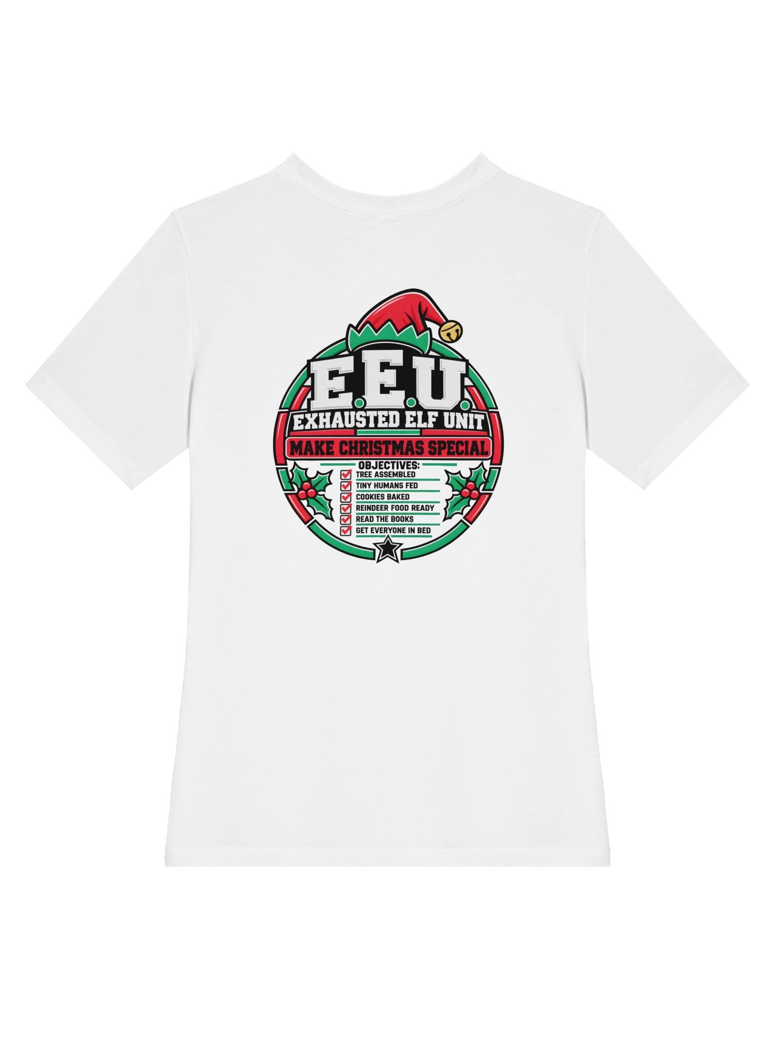 Exhausted Elf Unit Women's Relaxed-Fit Tee | White product image (4)