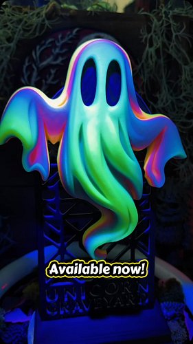 New exclusive release on UnicornGraveyard.com #3dprinting #ghost #unicorngraveyard #halloween