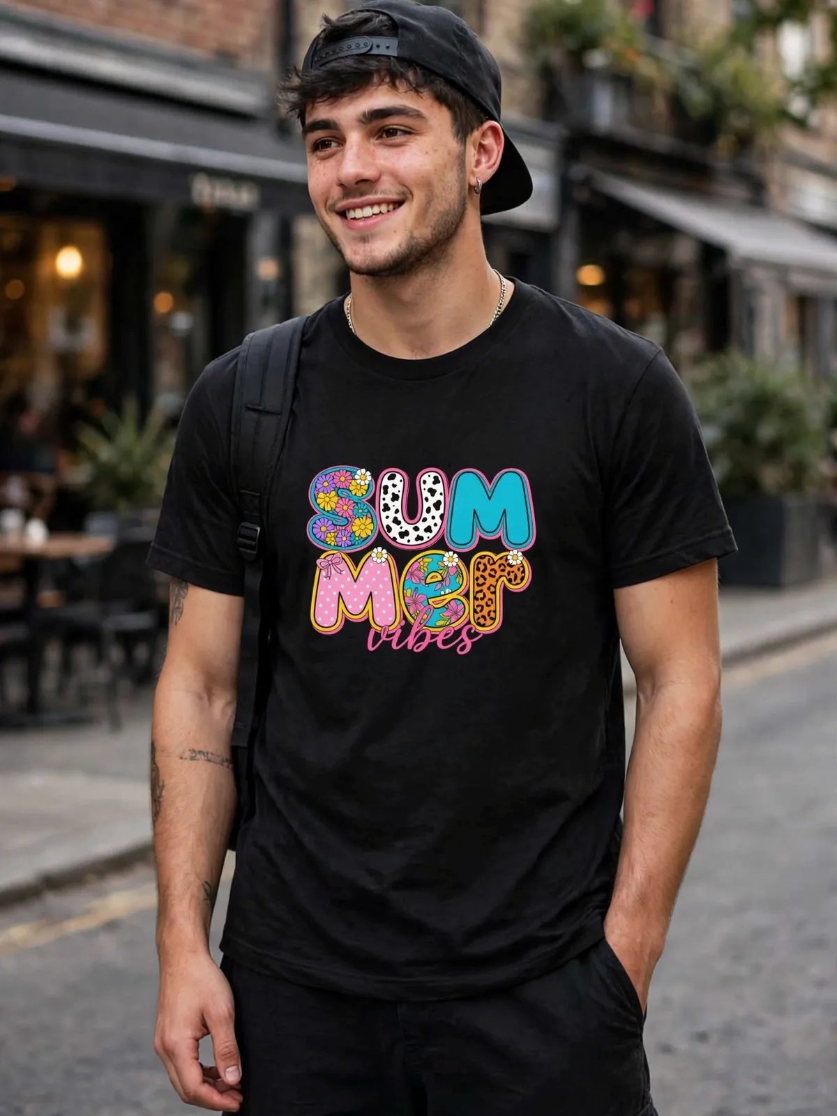 Summer T-shirt with a beautiful design product image (5)