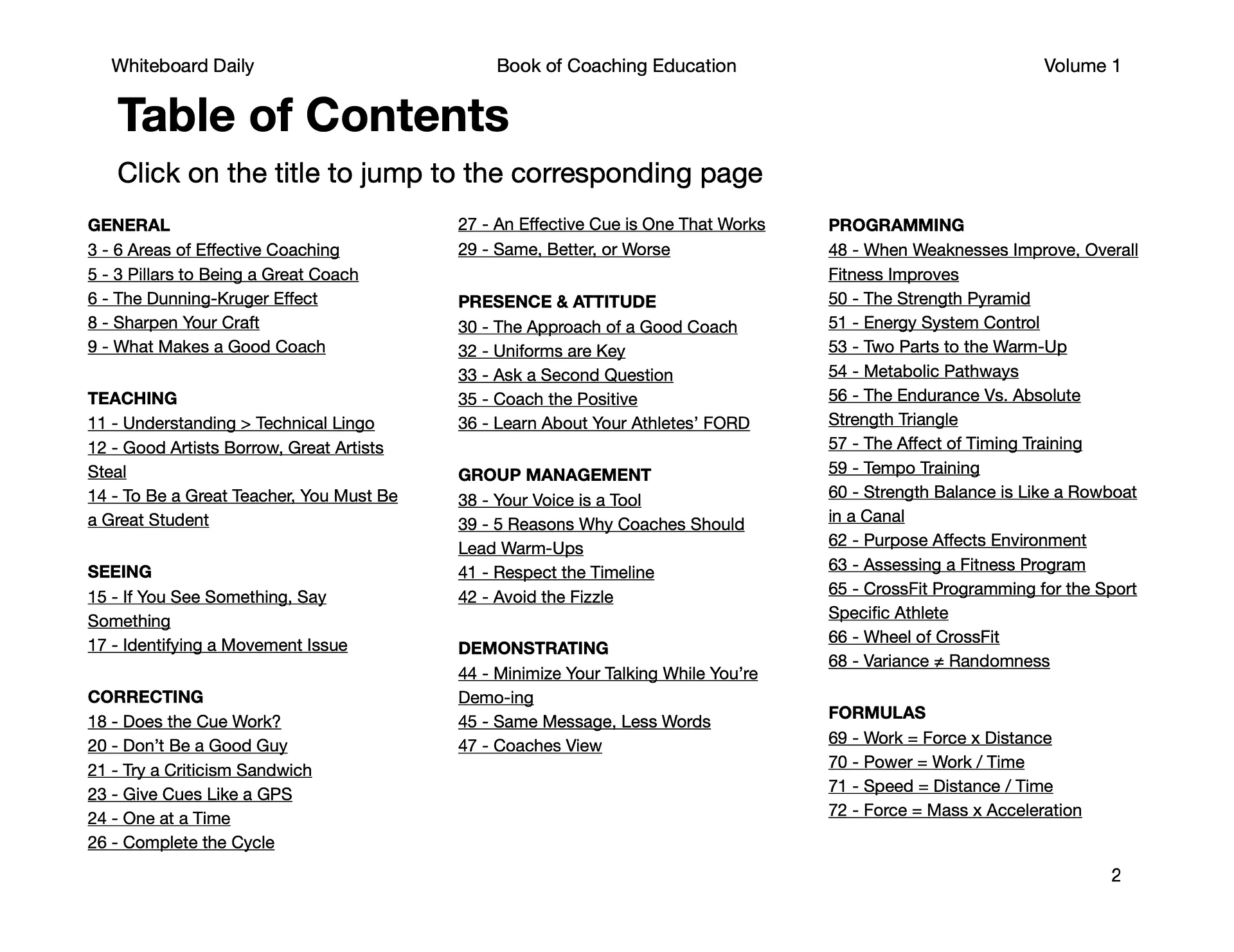 eBook: The Book of Coaching Education - Volume 1 product image (2)