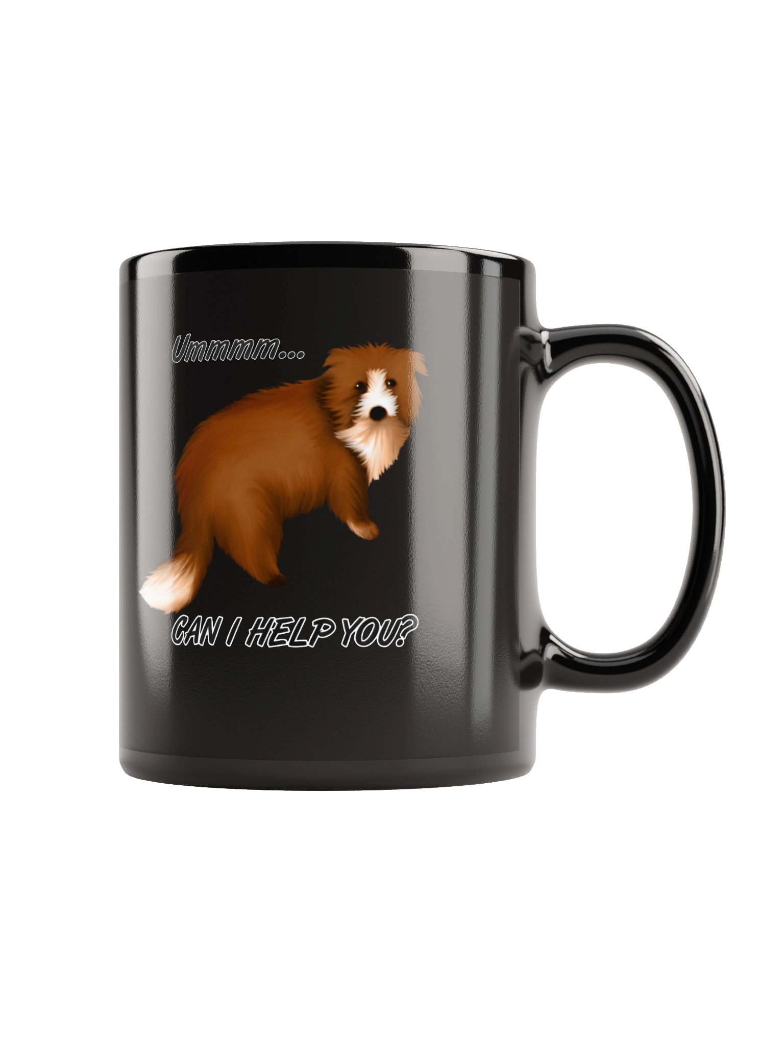 Black Glossy Mug product image (5)