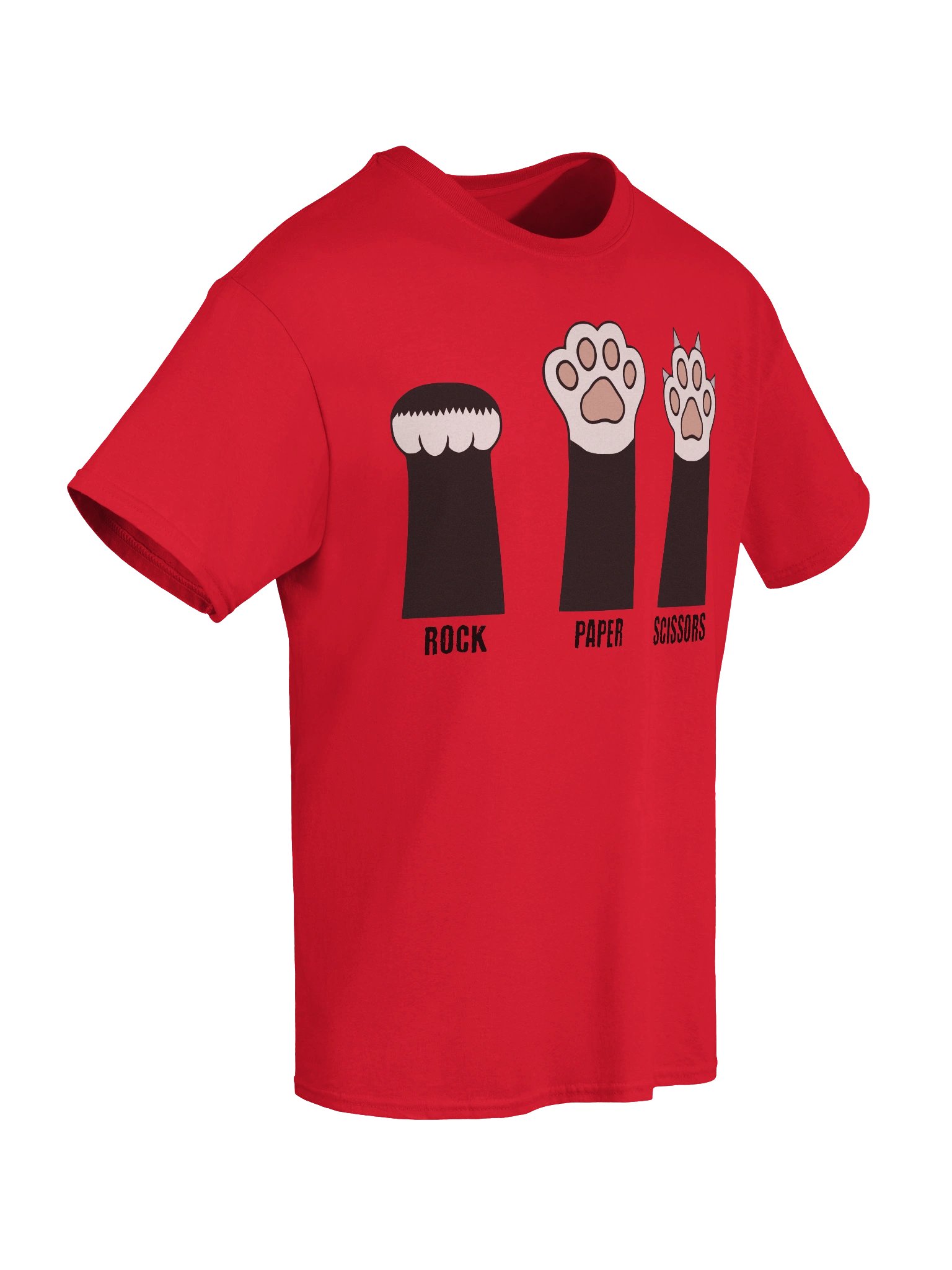 Rock Paper Scissors Cat Paw Meme Graphic T-Shirt product image (47)