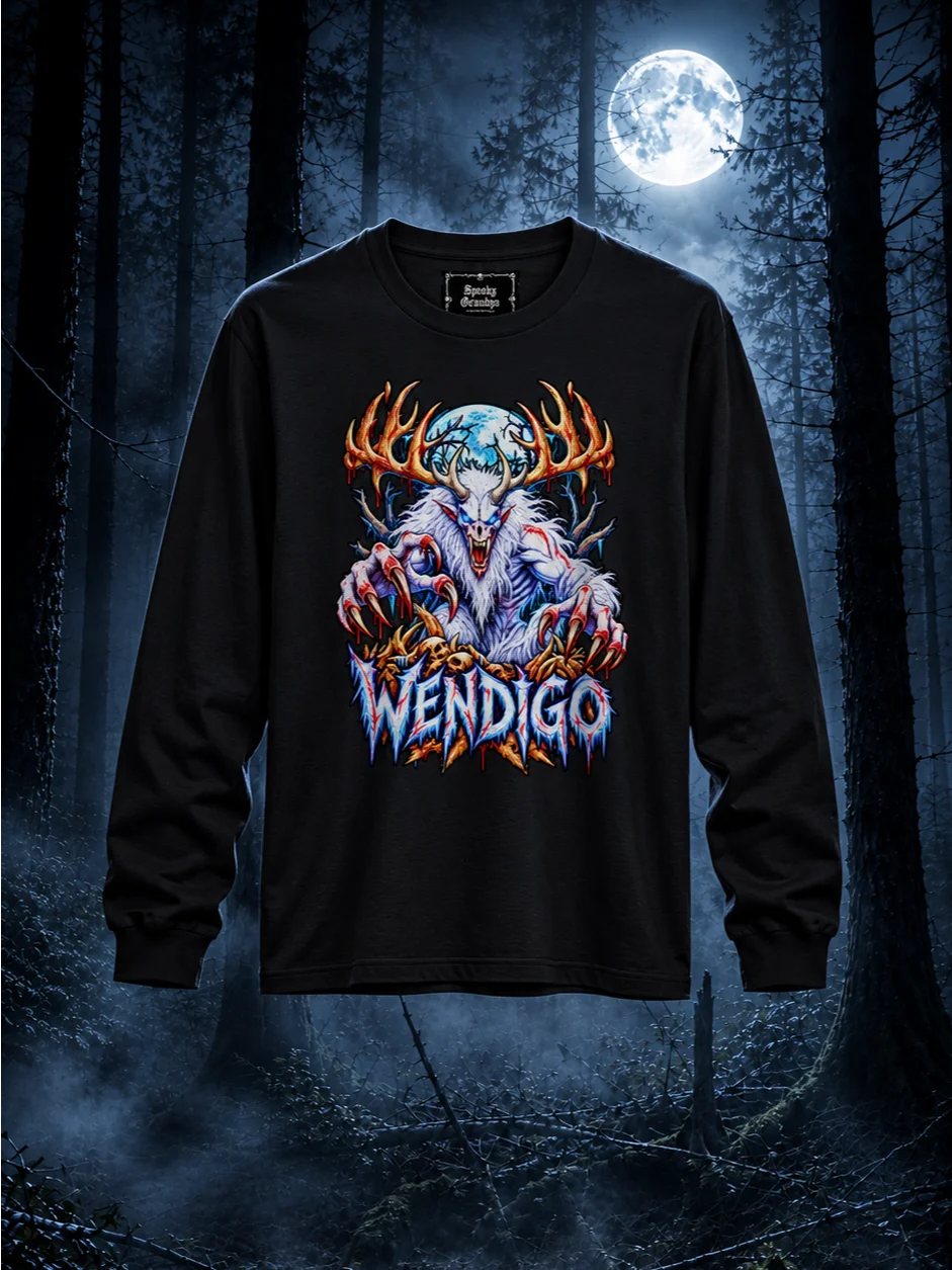 Wendigo: Neon Nightmares – Long Sleeve Shirt product image (2)