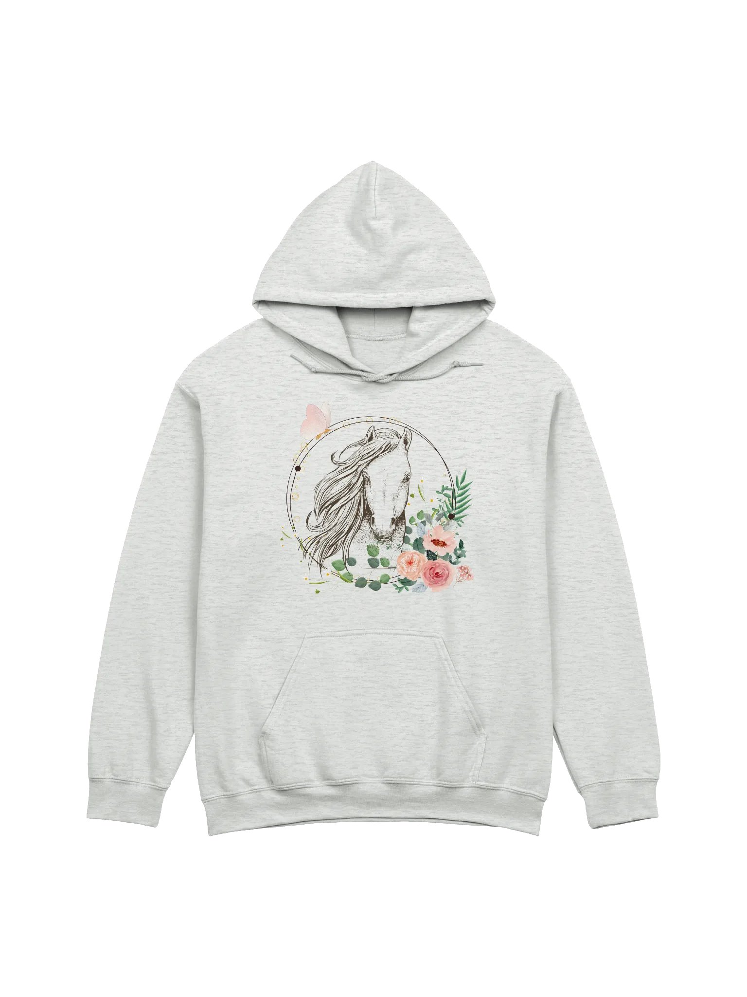Floral Horse Silhouette Hoodie product image (1)