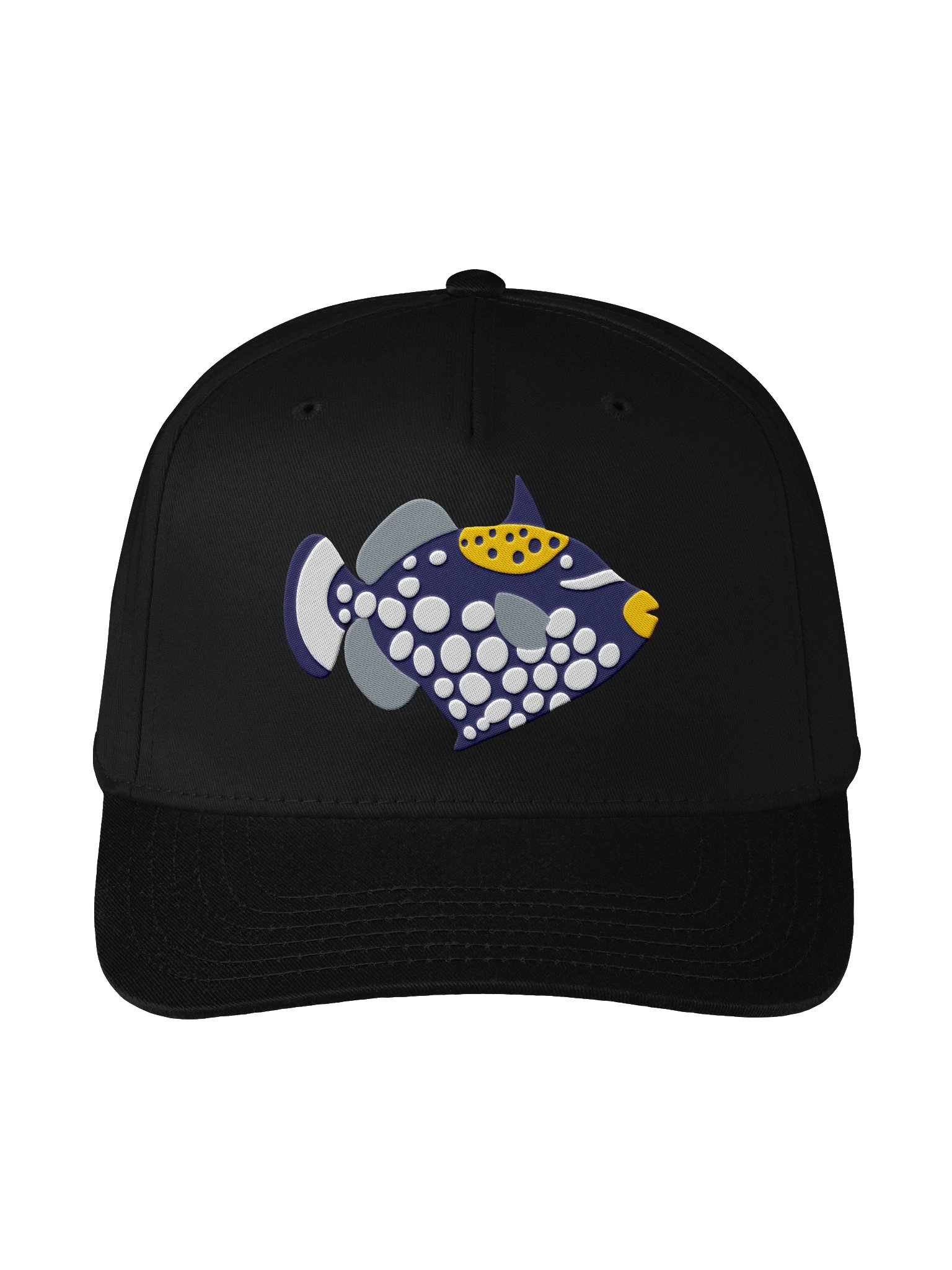 Clown Triggerfish(Version 2) Mid-Profile Baseball Cap (Embroidered) for Reef and Marine Aquarium Lovers product image (1)