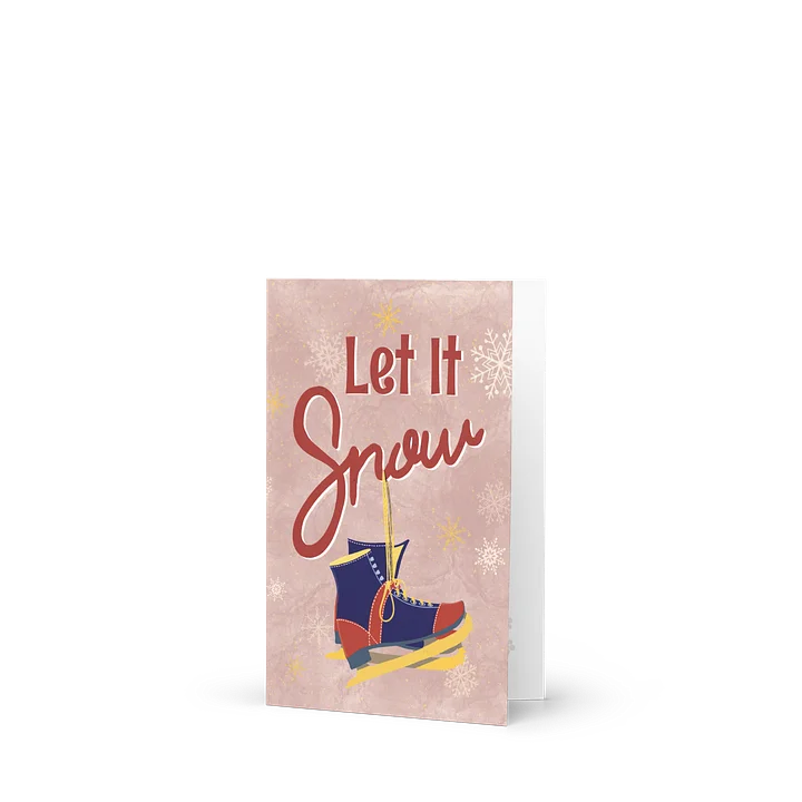 Let It Snow | Vintage Skate Holiday Card product image (1)