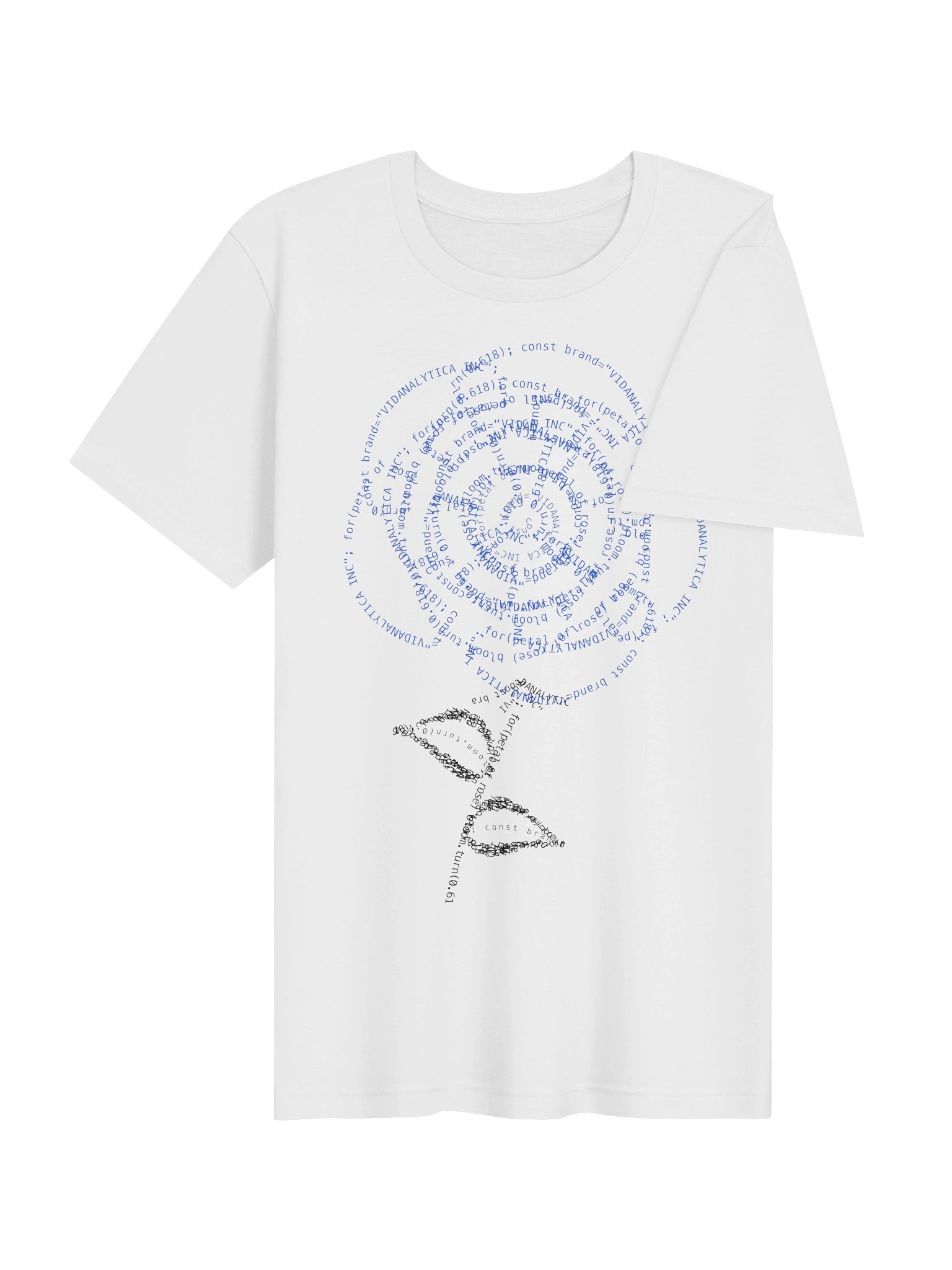 VIDANALYTICA INC Tee - Code Rose White product image (4)