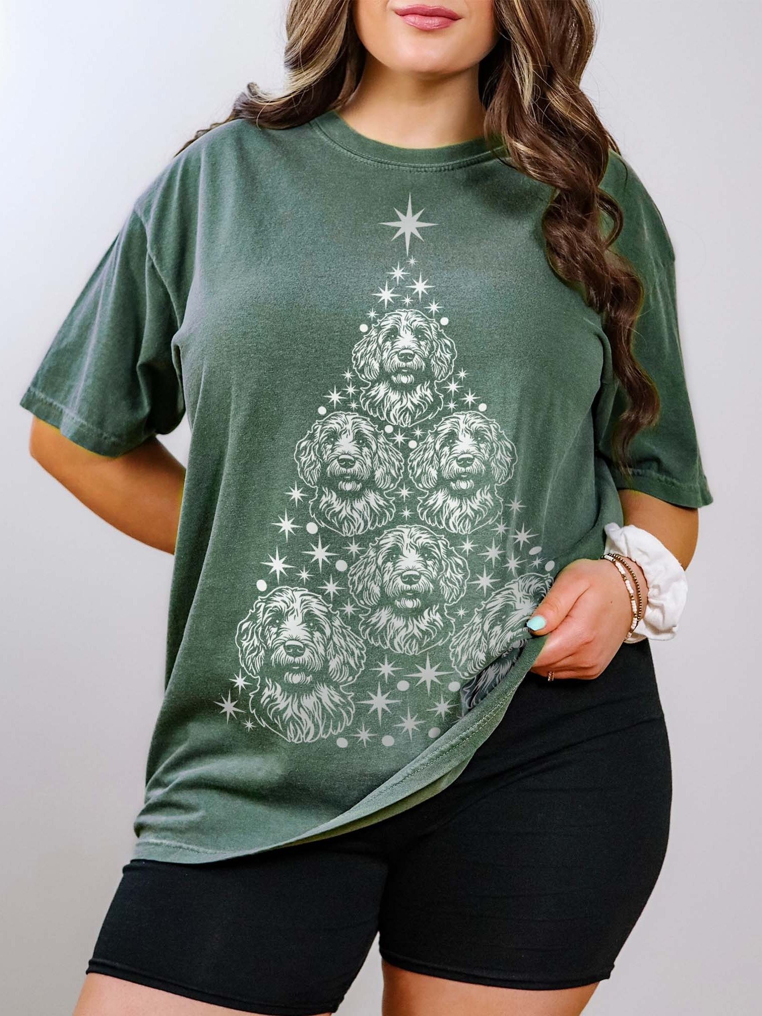 Labradoodle Christmas Tree T-Shirt product image (1)