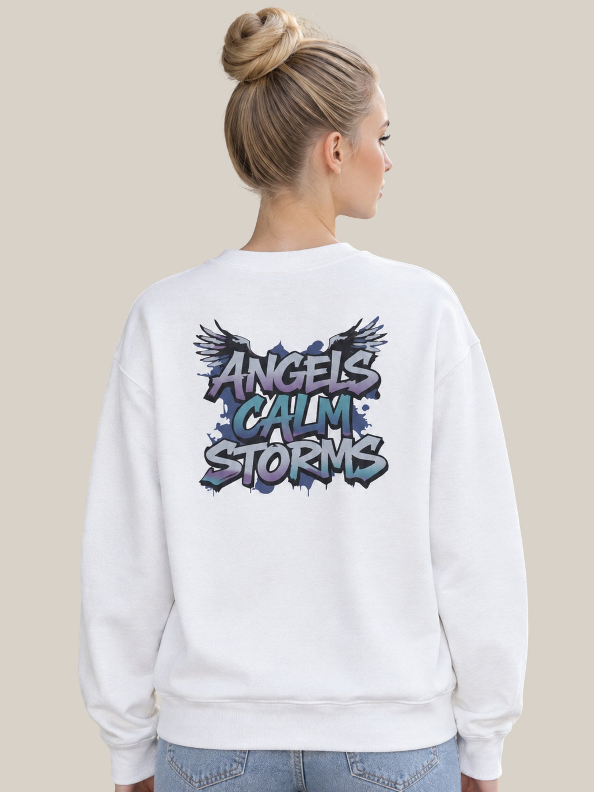 Angels Calm Storms Girls Sweatshirt product image (1)