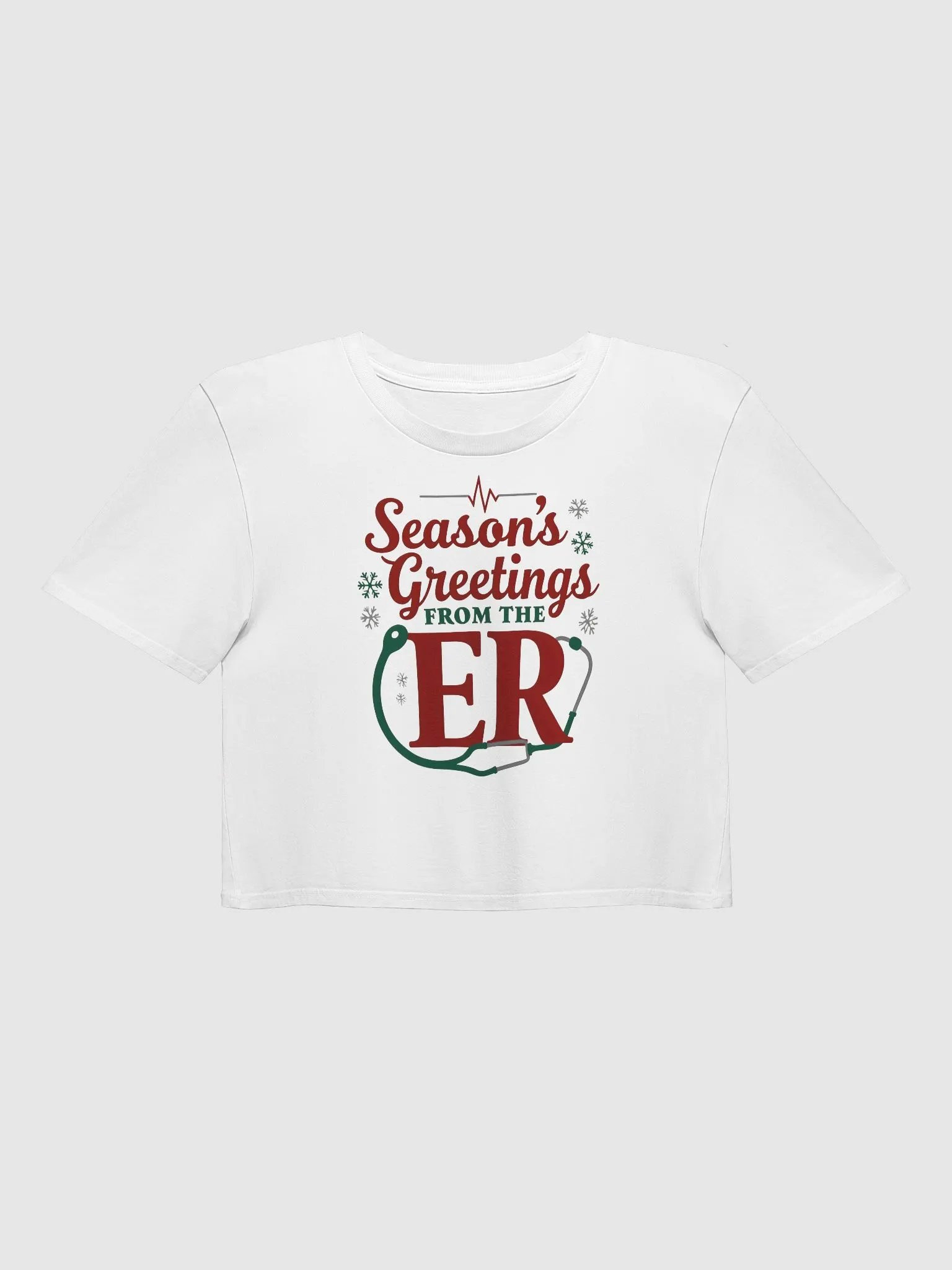 Season's Greetings from the ER Women's Crop Top product image (1)