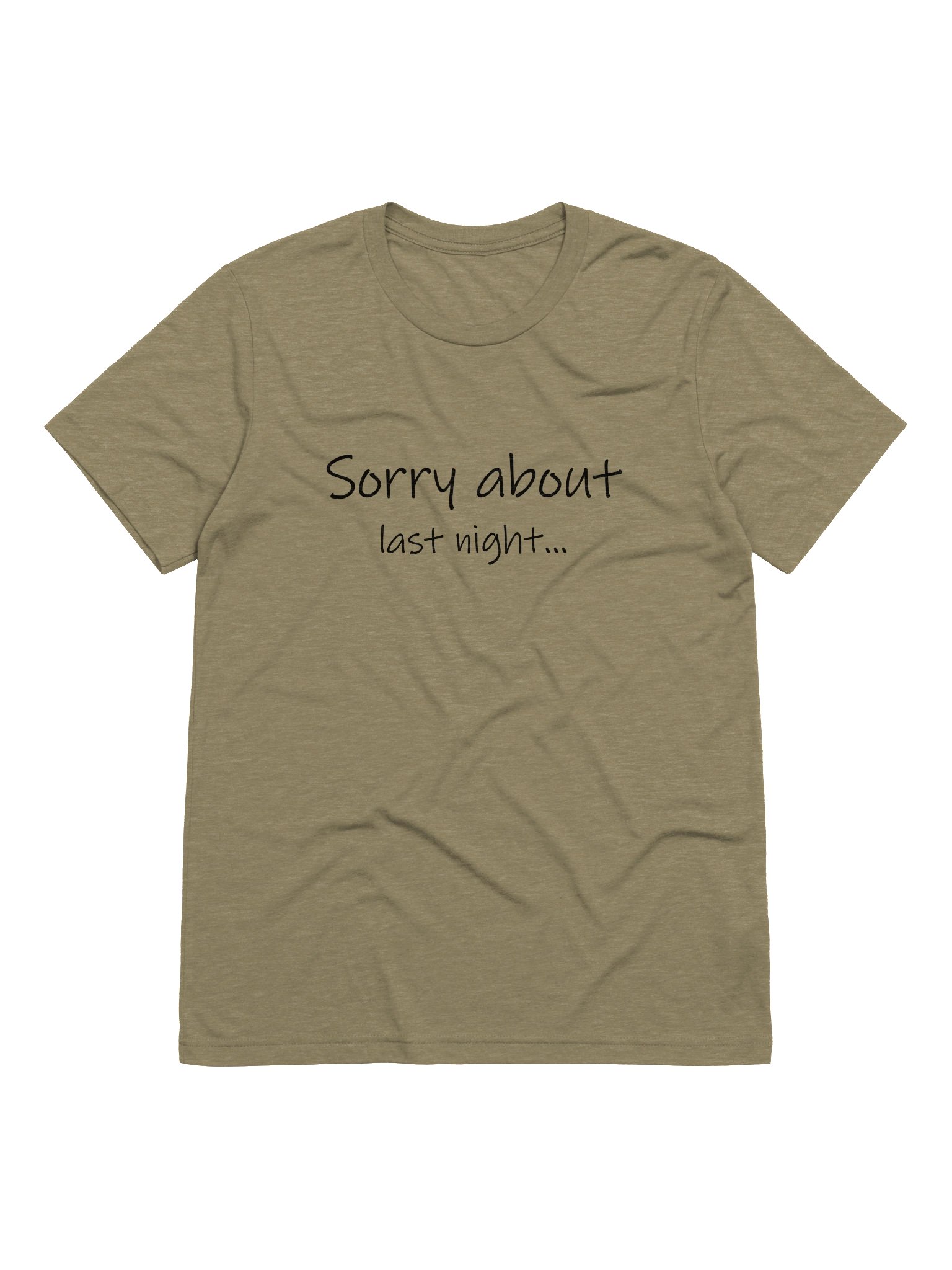 Sorry About Last Night Triblend Tee Lt. product image (9)
