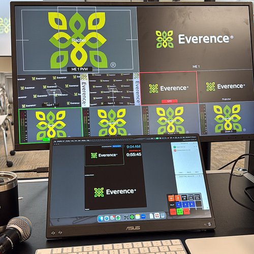 All company hybrid meeting.  Local presenters and local audience also remote presenters and remote audience.  Two zoom meetin...