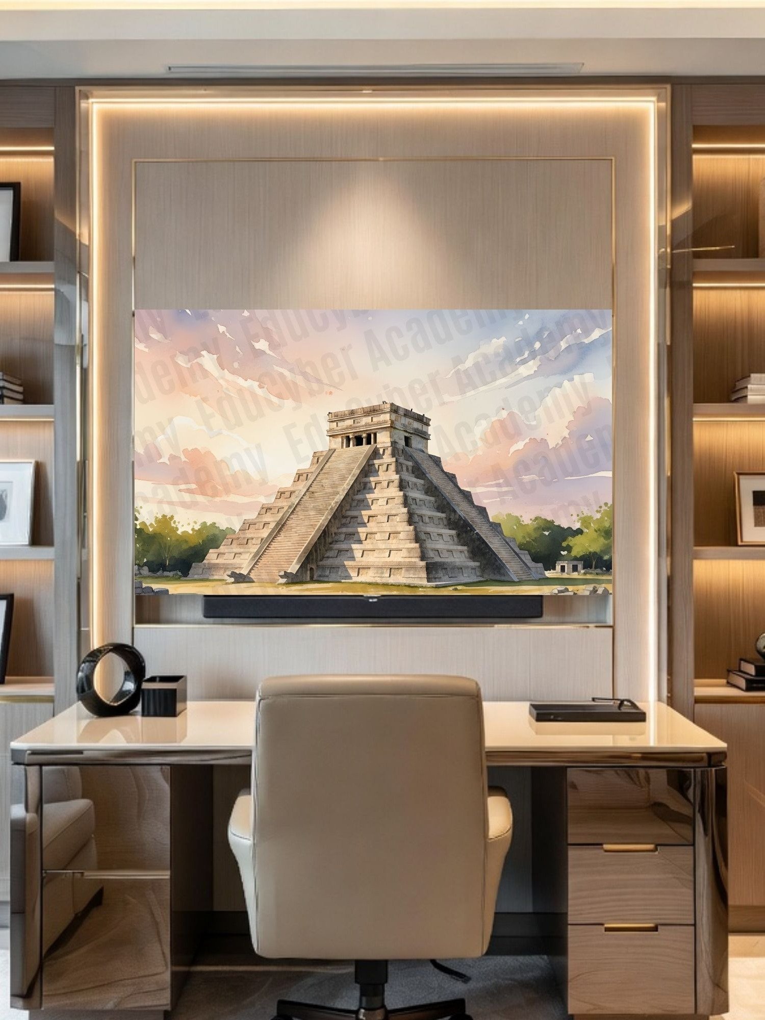 The Chichén Itzá in Yucatán, Mexico Frame TV Art, Desktop, and Laptop Wallpaper The New 7 Wonders of the World Chinenitza 4k Image product image (6)