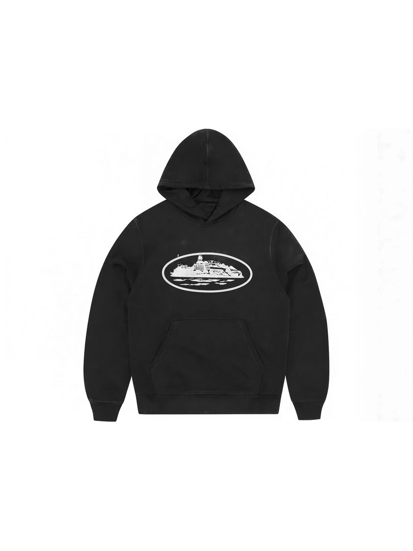 Corteiz Alcatraz Hoodie Black product image (1)