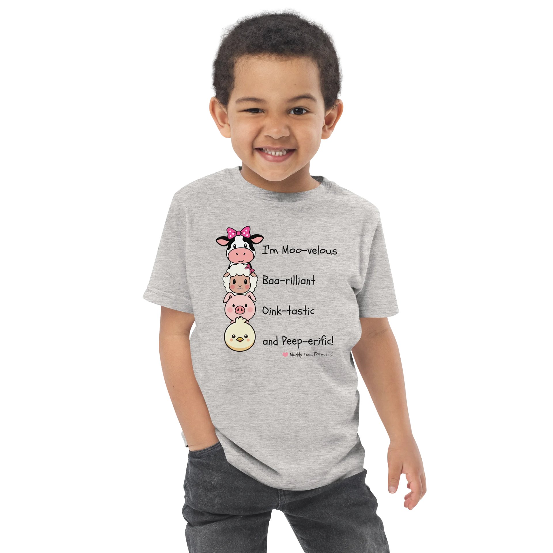 Cute Animal Faces Toddler T-Shirt (2-6T) product image (4)