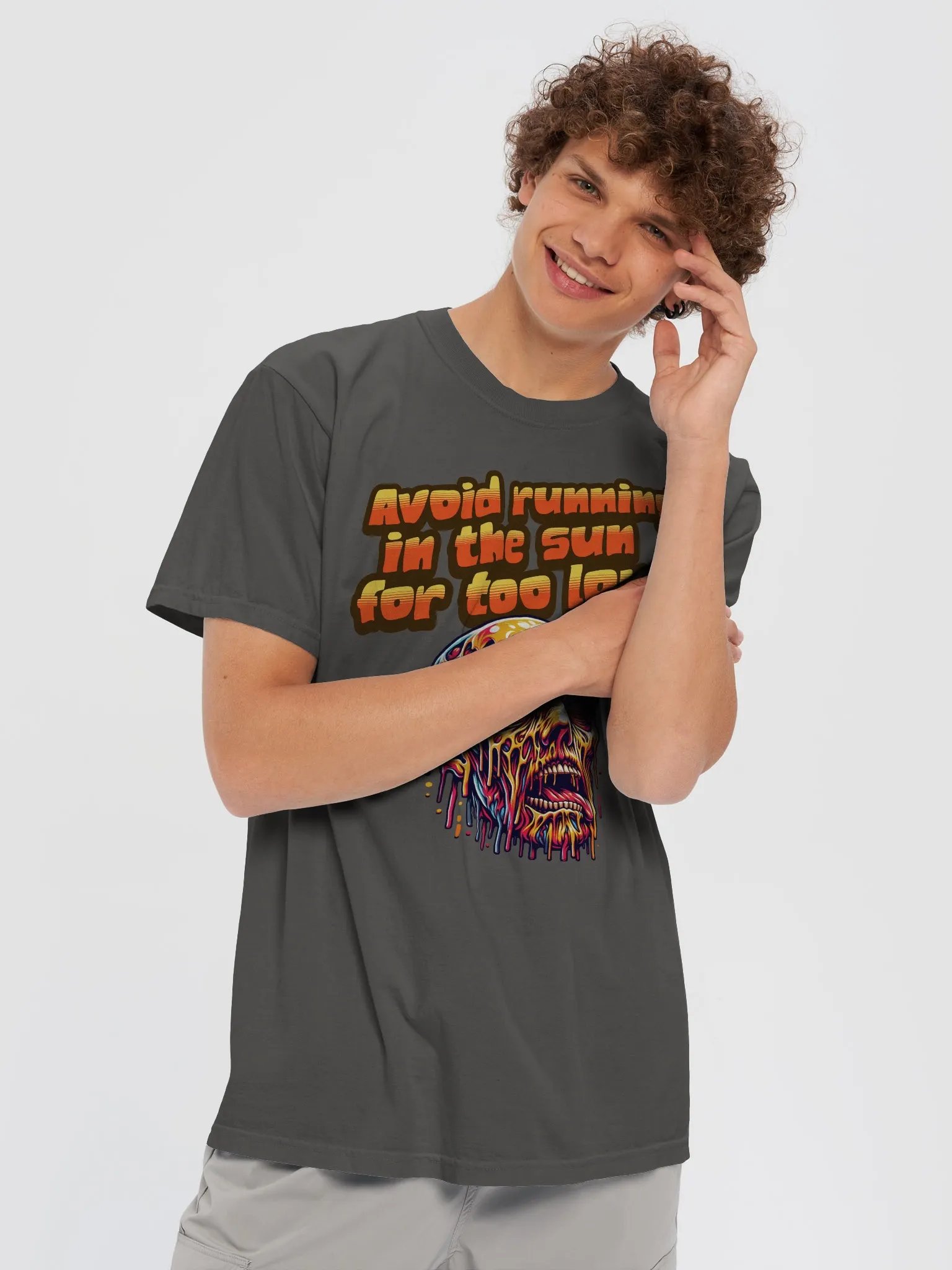 Melting Skull Psychedelic Tee product image (45)