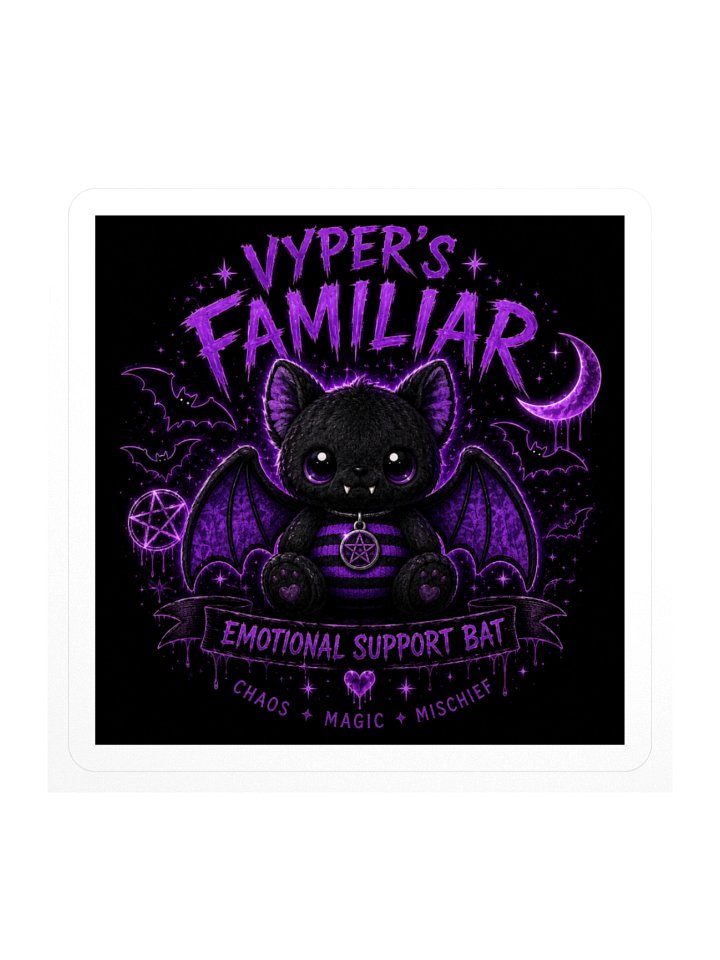 Vyper's Familiar – Emotional Support Bat Sticker product image (2)