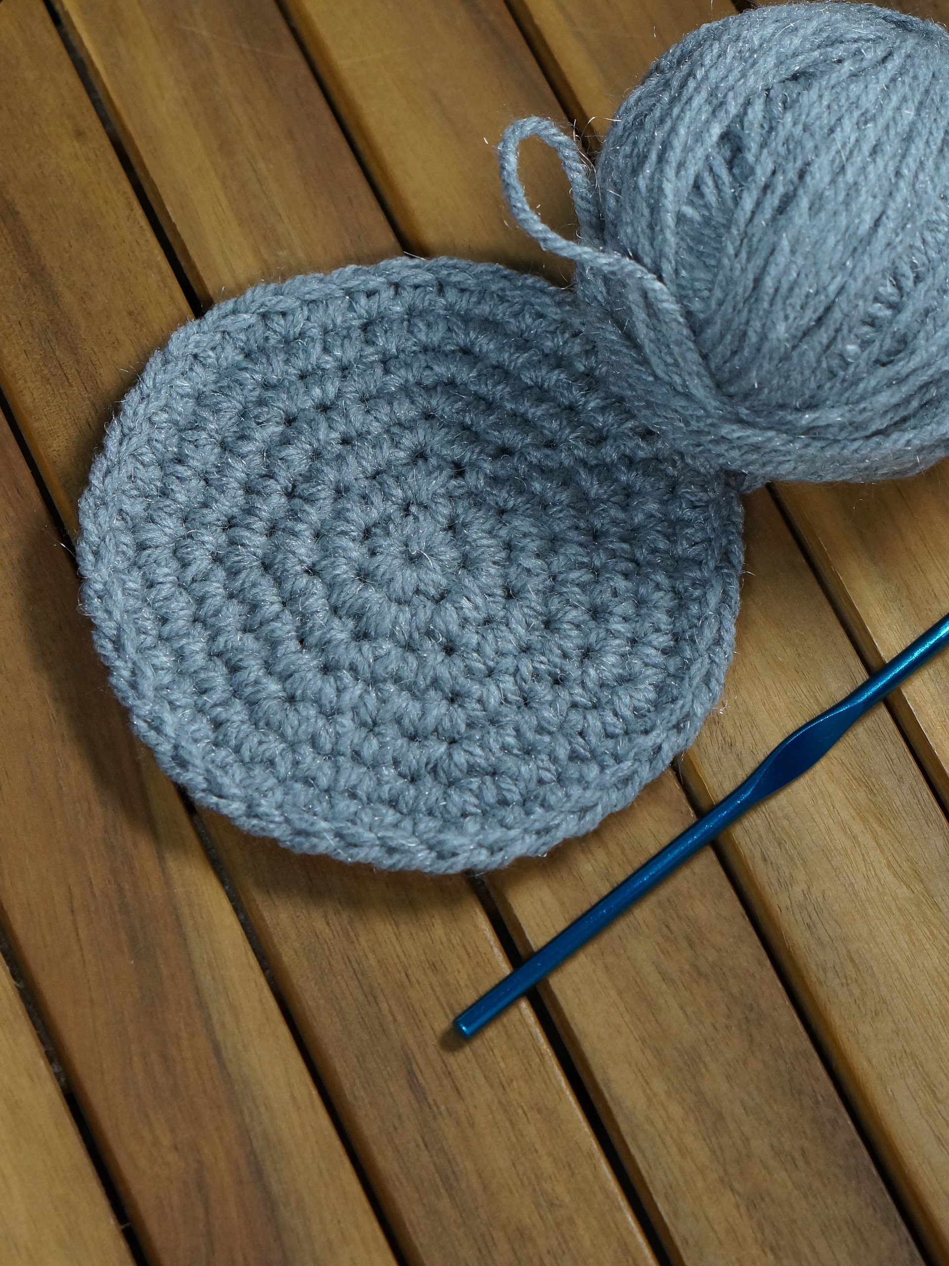 Single crochet flat circle crochet pattern product image (2)