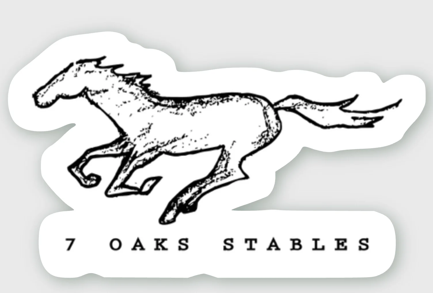 Running horse sticker product image (1)