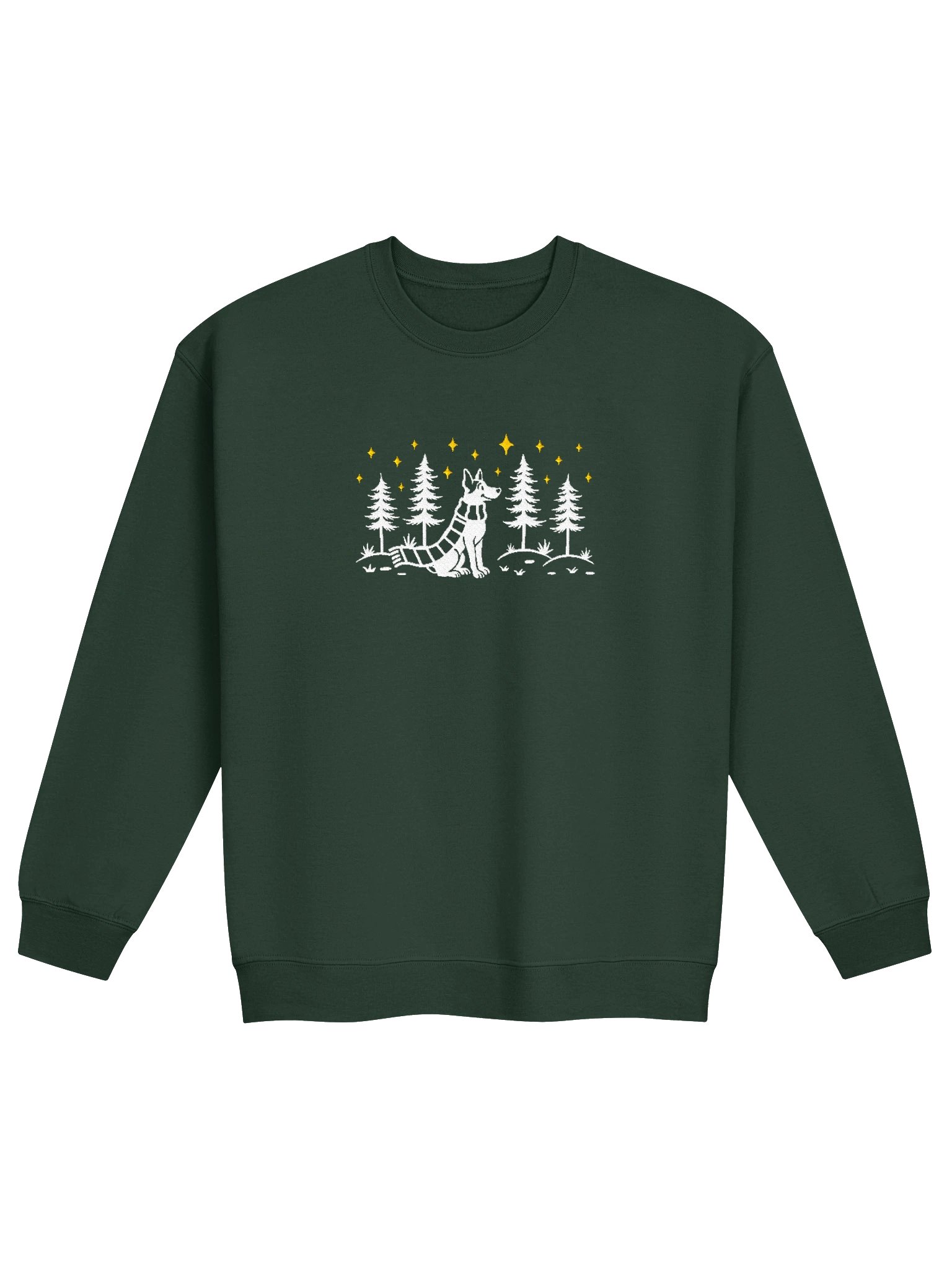American Hairless Terrier Winter/Christmas Line Art Design Embroidered Sweatshirt product image (17)