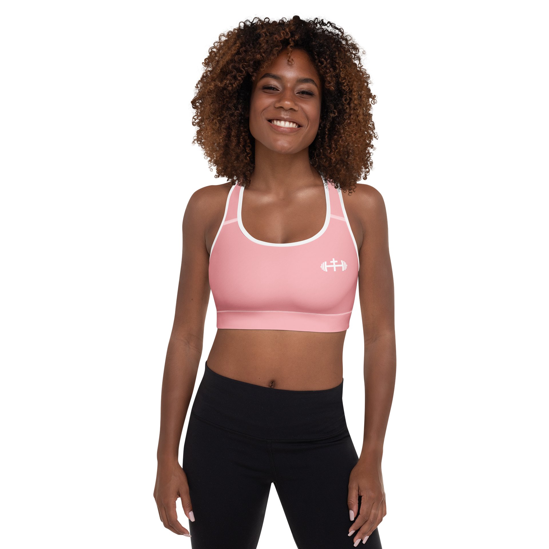 His House Women's Padded Sports Bra - Pink product image (4)