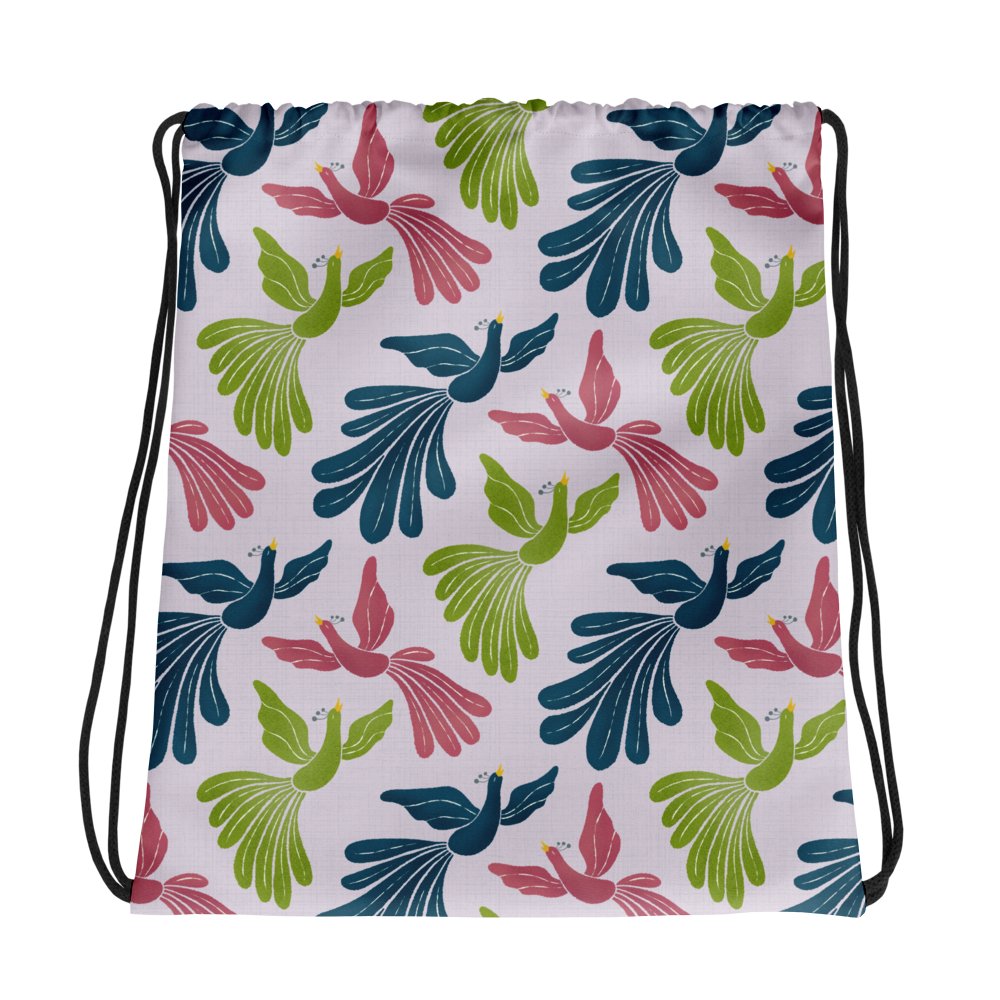 Mid-Century Modern Firebirds Drawstring Bag product image (1)