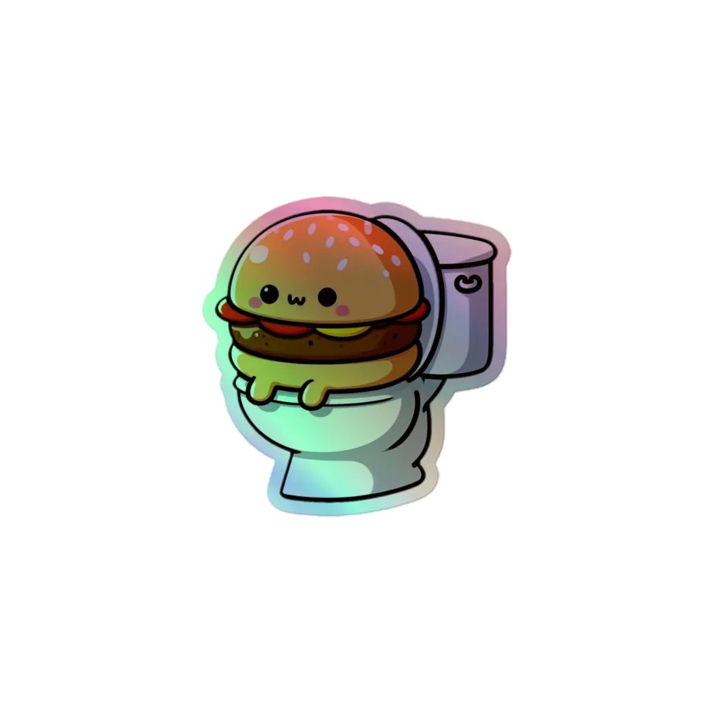 Cheeseburger Confession Holographic Sticker Set product image (1)