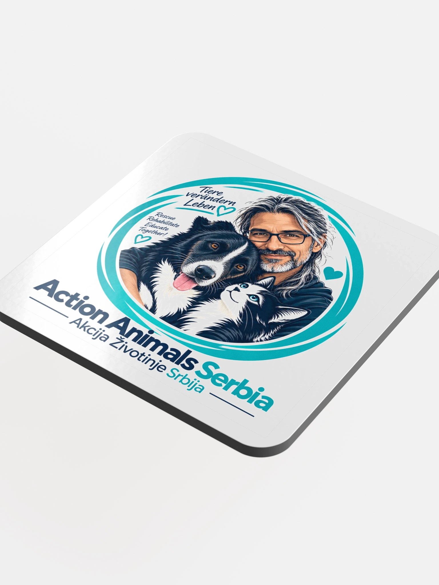 AAS · Tiere verändern Leben – Korkuntersetzer product image (4)