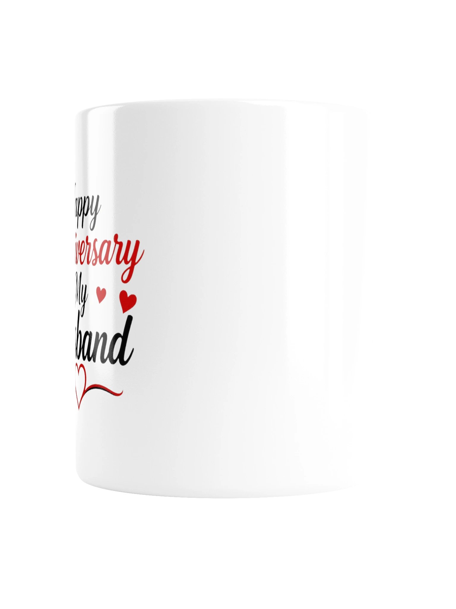Happy Anniversary My Husband Mug - Red Script product image (2)