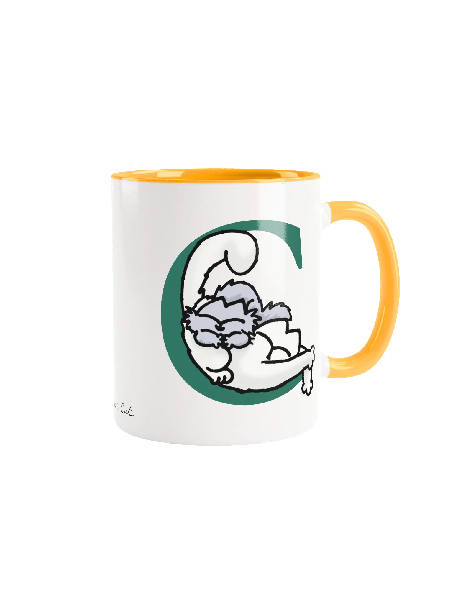 Cat Monogram Mug - C product image (2)