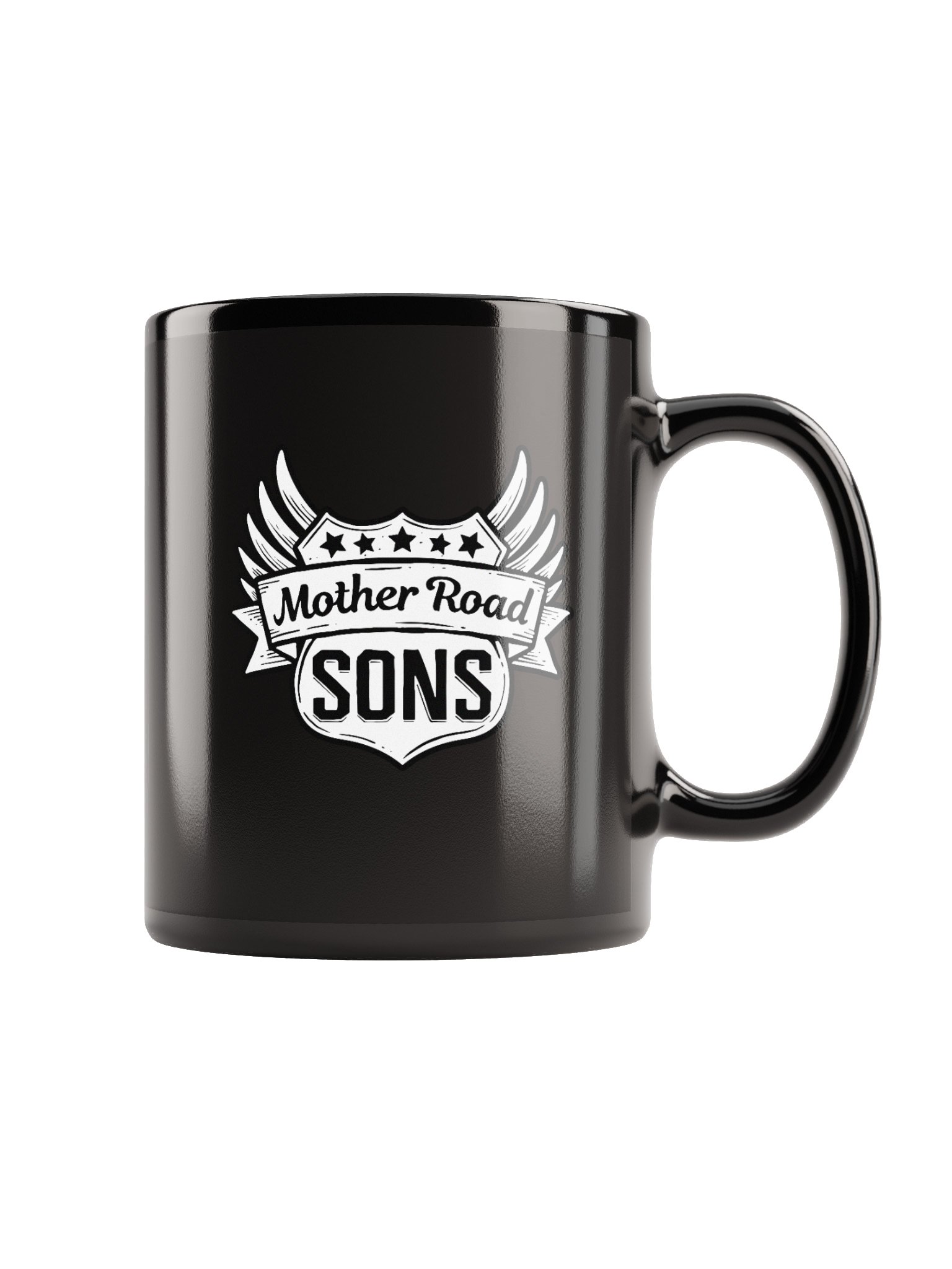 Logo Mug- Black w/ White product image (5)