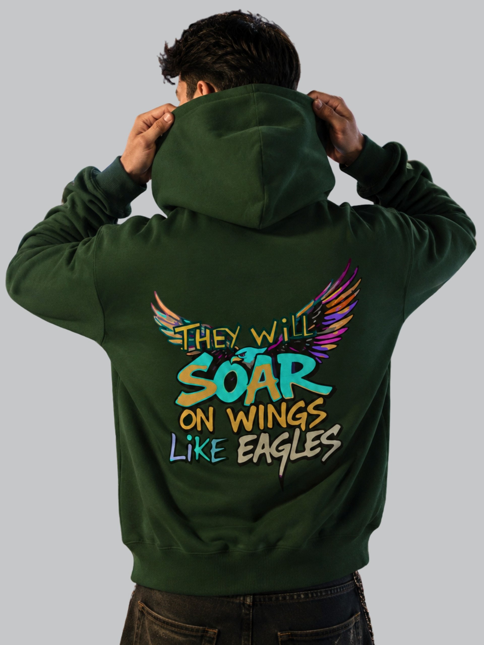 They Will Soar Bible Verse Graffiti Hoodie product image (1)