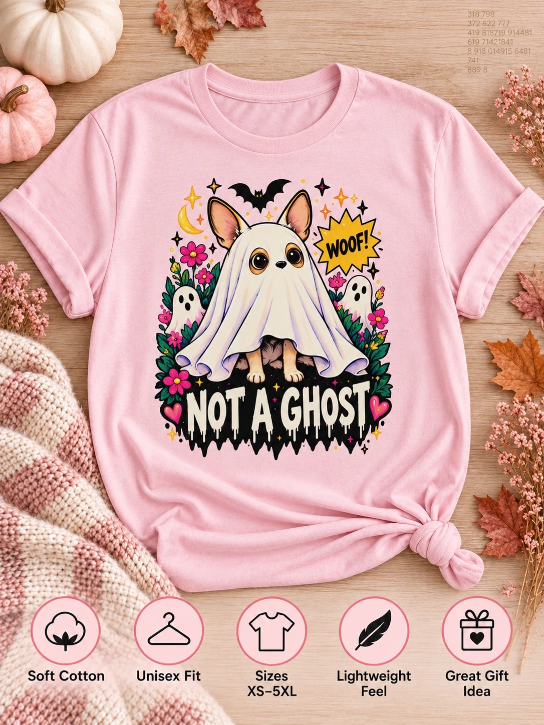 Chihuahua Halloween T-Shirt – Not a Ghost product image (3)
