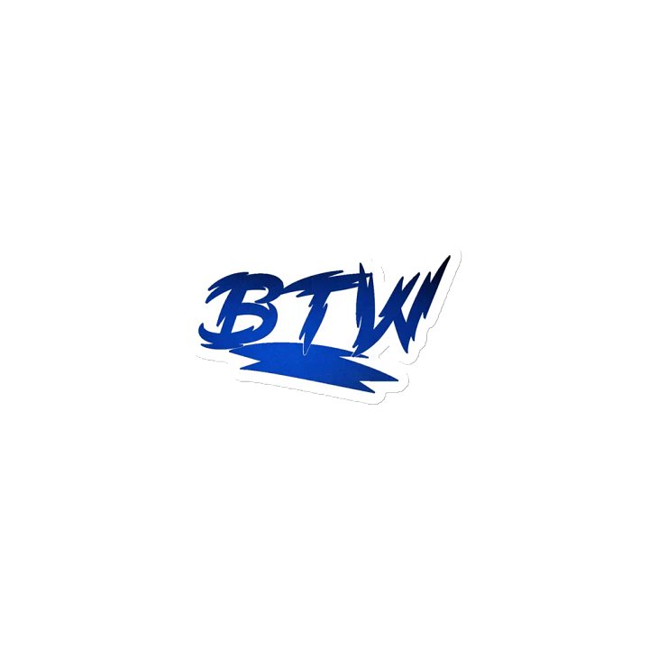 New BTW logo die cut magnet product image (1)