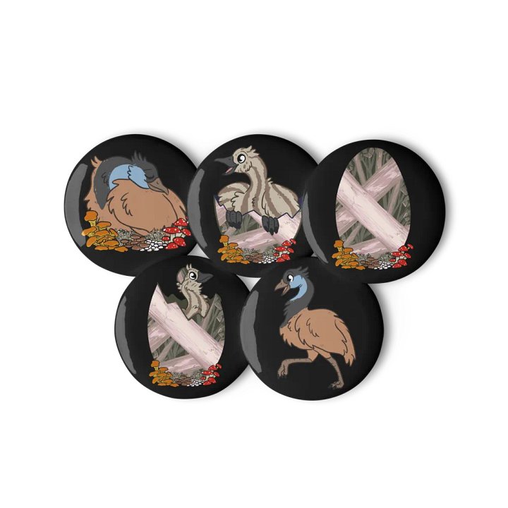 RAWR Earthen Pins - Large Black product image (1)