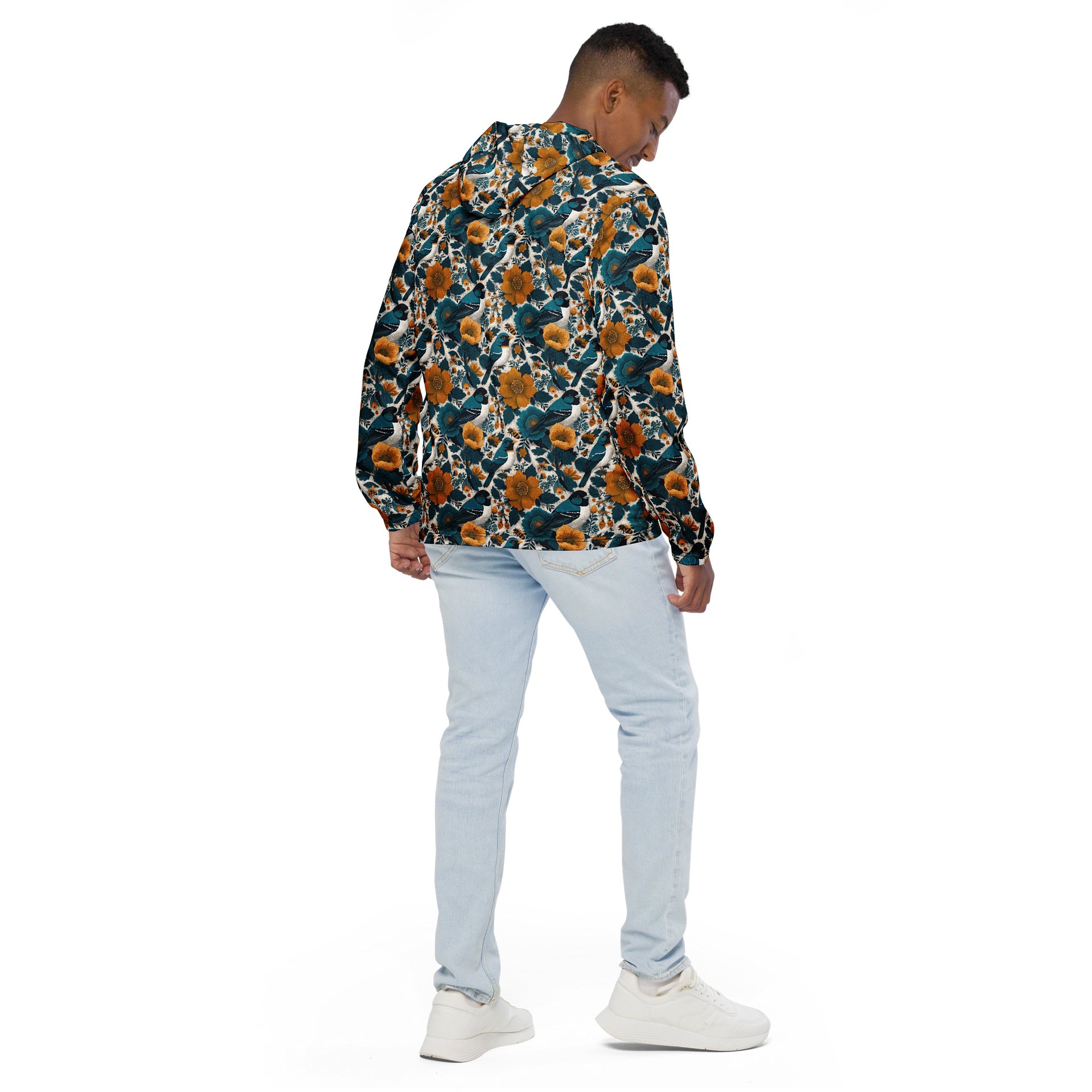 Spring Florals Wanderlust Linocut Windbreaker product image (4)