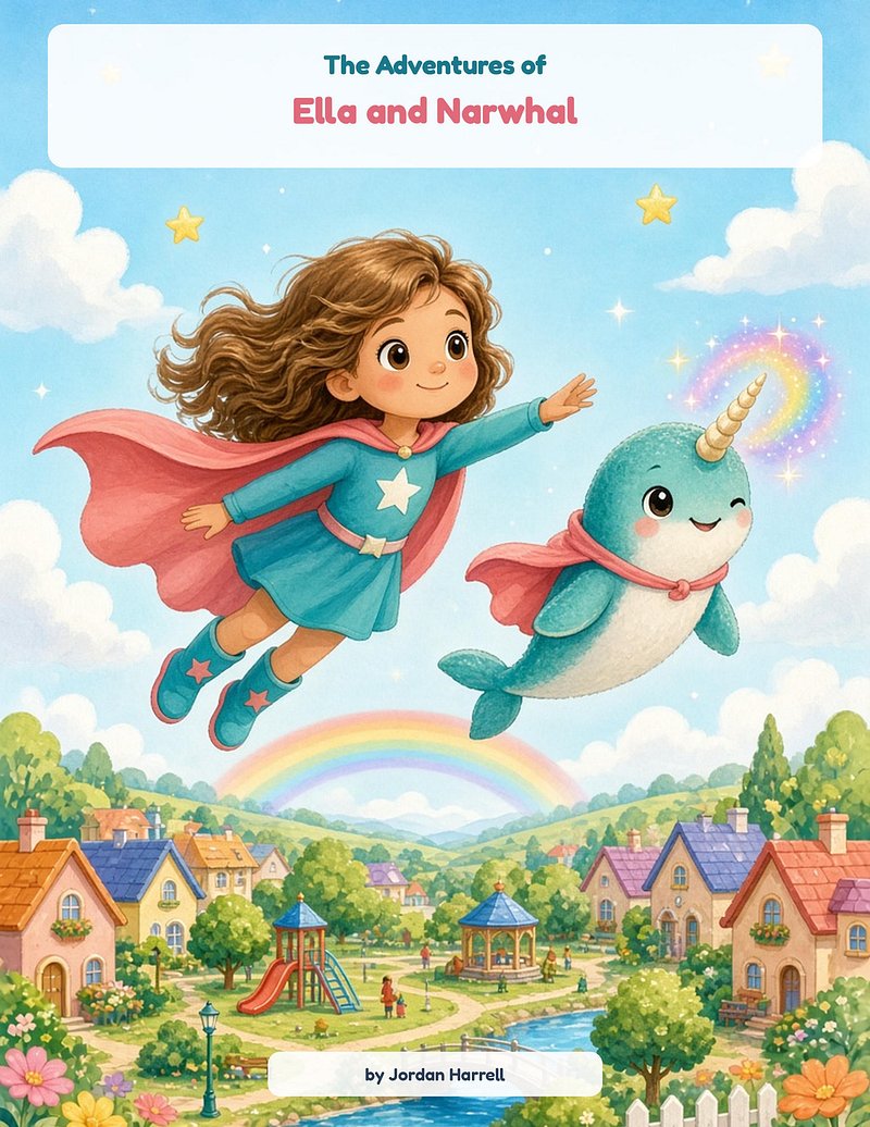 The Adventures of Ella and Narwhal, book cover