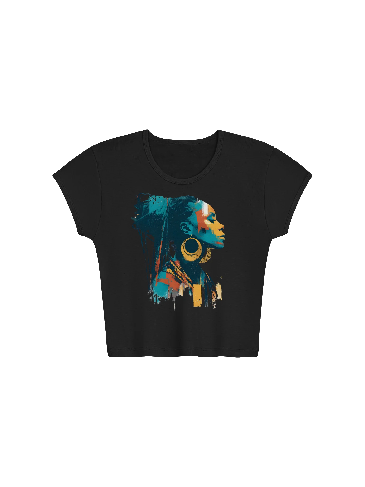 Vibrant Profile Illustration Crop Top product image (2)