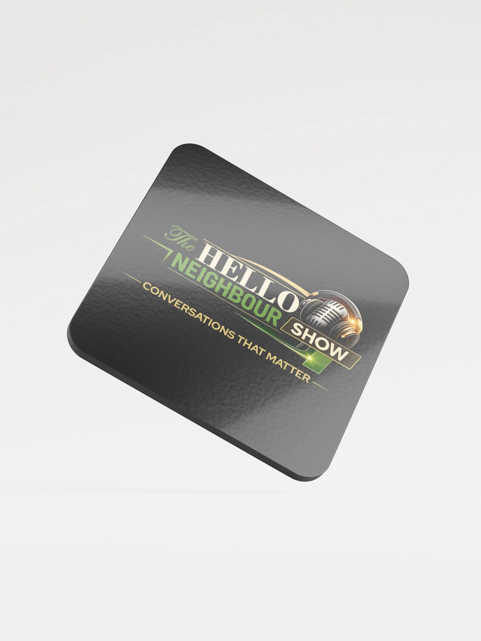 The Hello Neighbour Show Logo Glossed Cork Coaster product image (1)