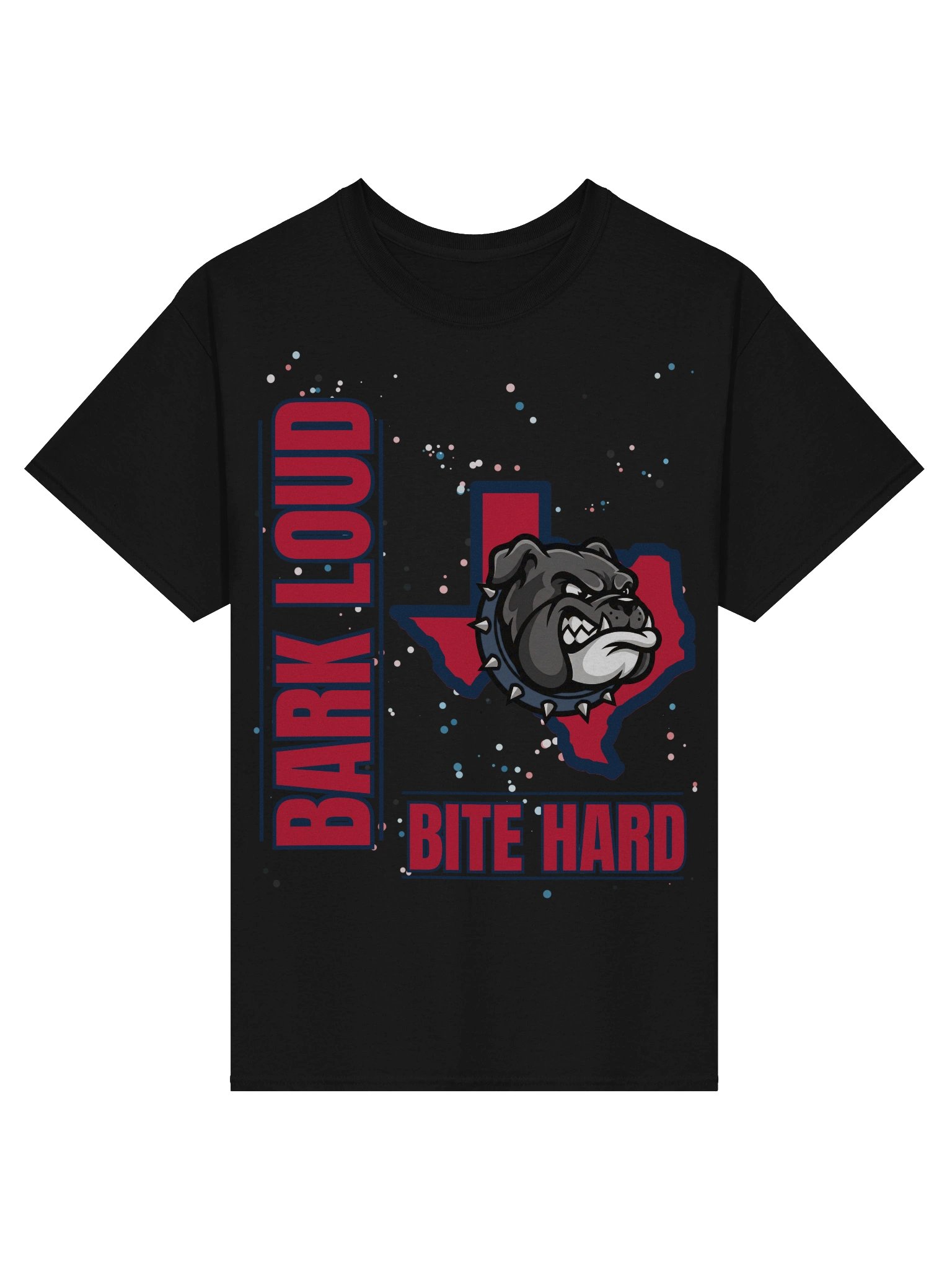 Bark Loud Spirit Tee - Blue on Red [READ DESCRIPTION FOR CUSTOMIZATION] product image (5)
