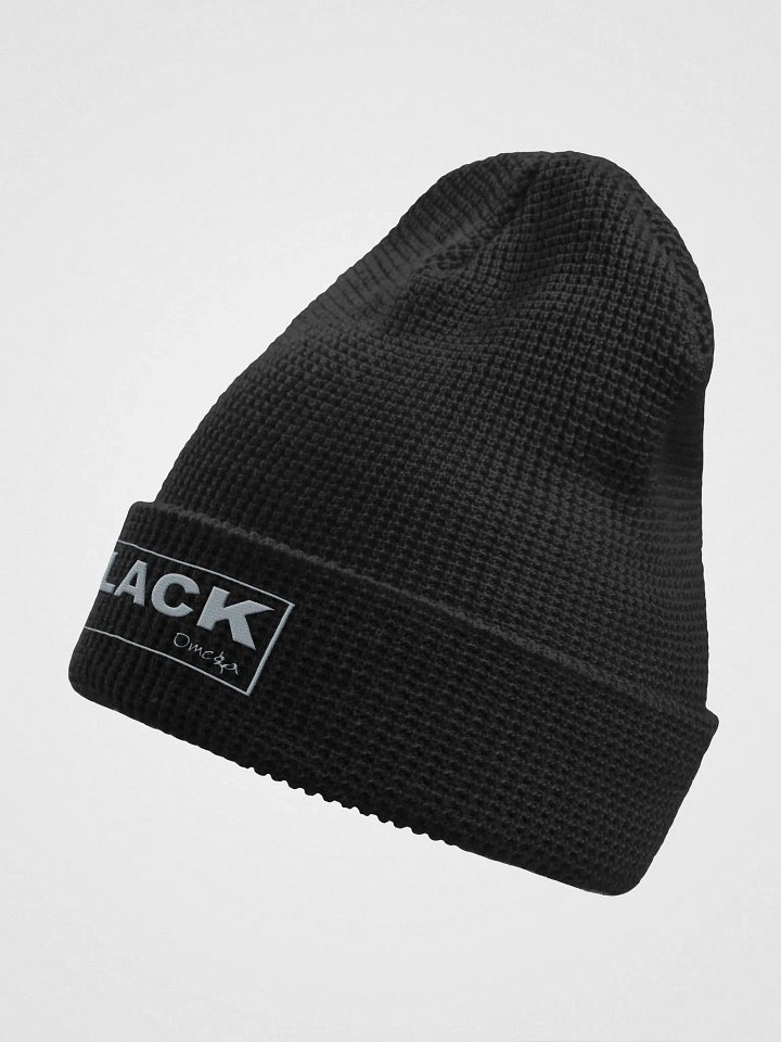 Black By Omega -Light Blue | Waffle Beanie product image (2)