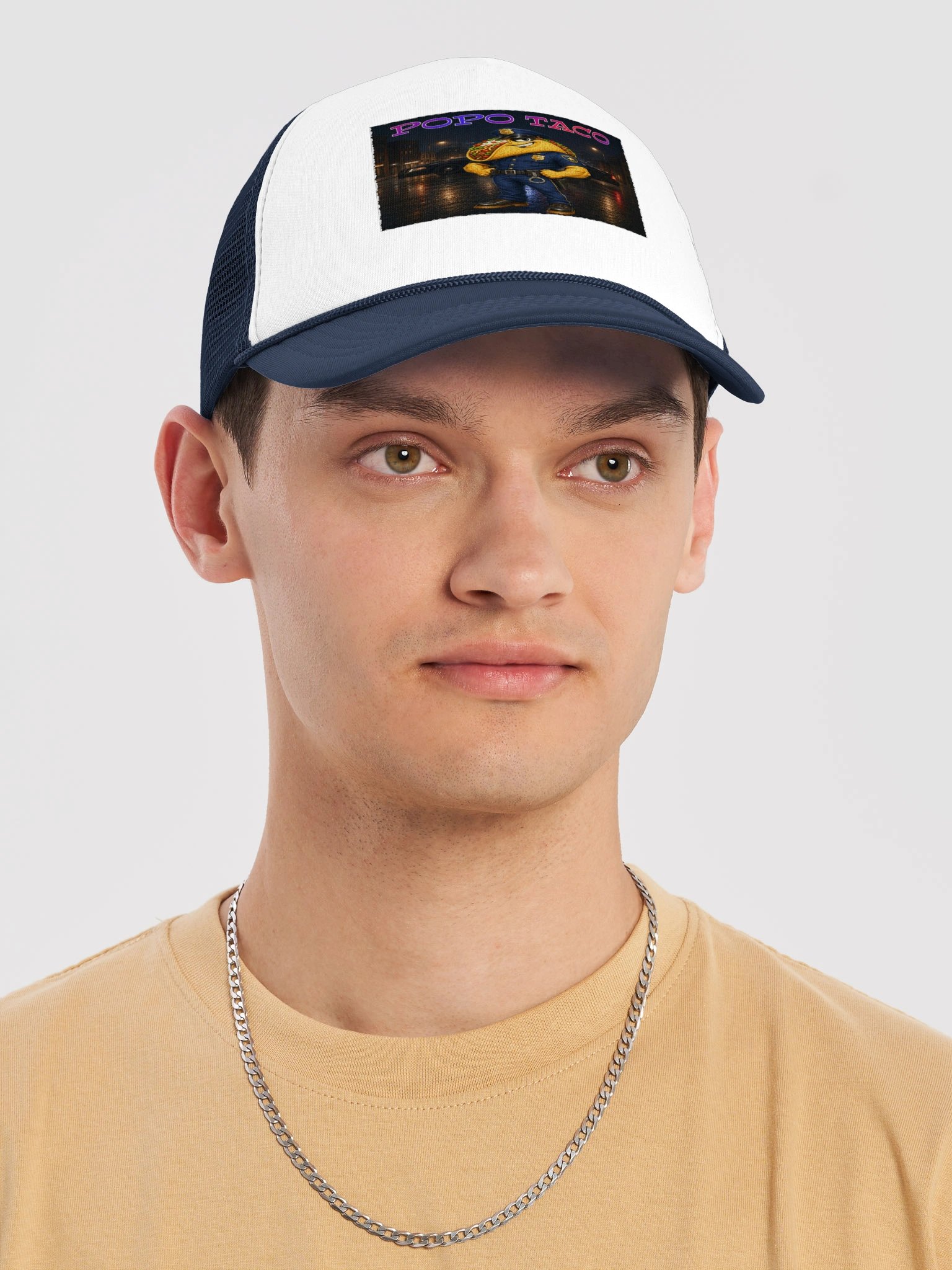 POPO TACO Police Taco Trucker Hat product image (21)