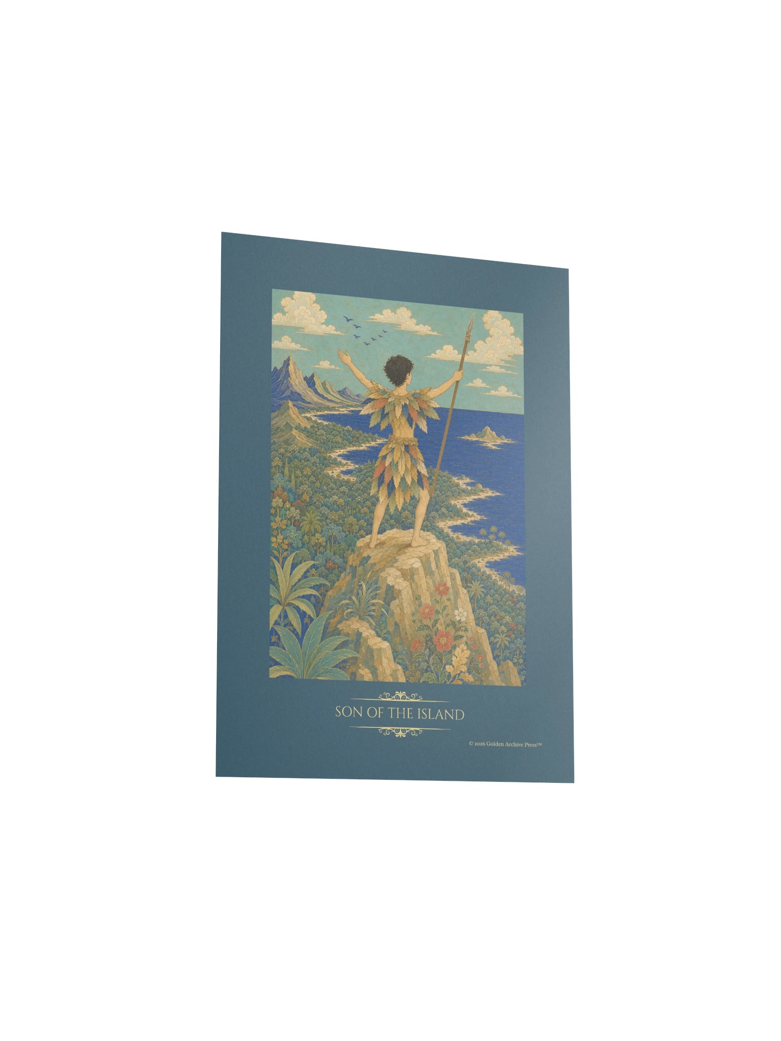 Son of the Island — Miniature Art Print (Child and Sea) product image (20)