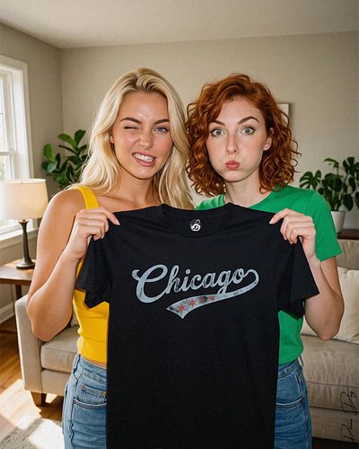 We can be silly, believe me...🤣 but we really do think you'll like the t-shirts...even if you hate Chicago 🤣