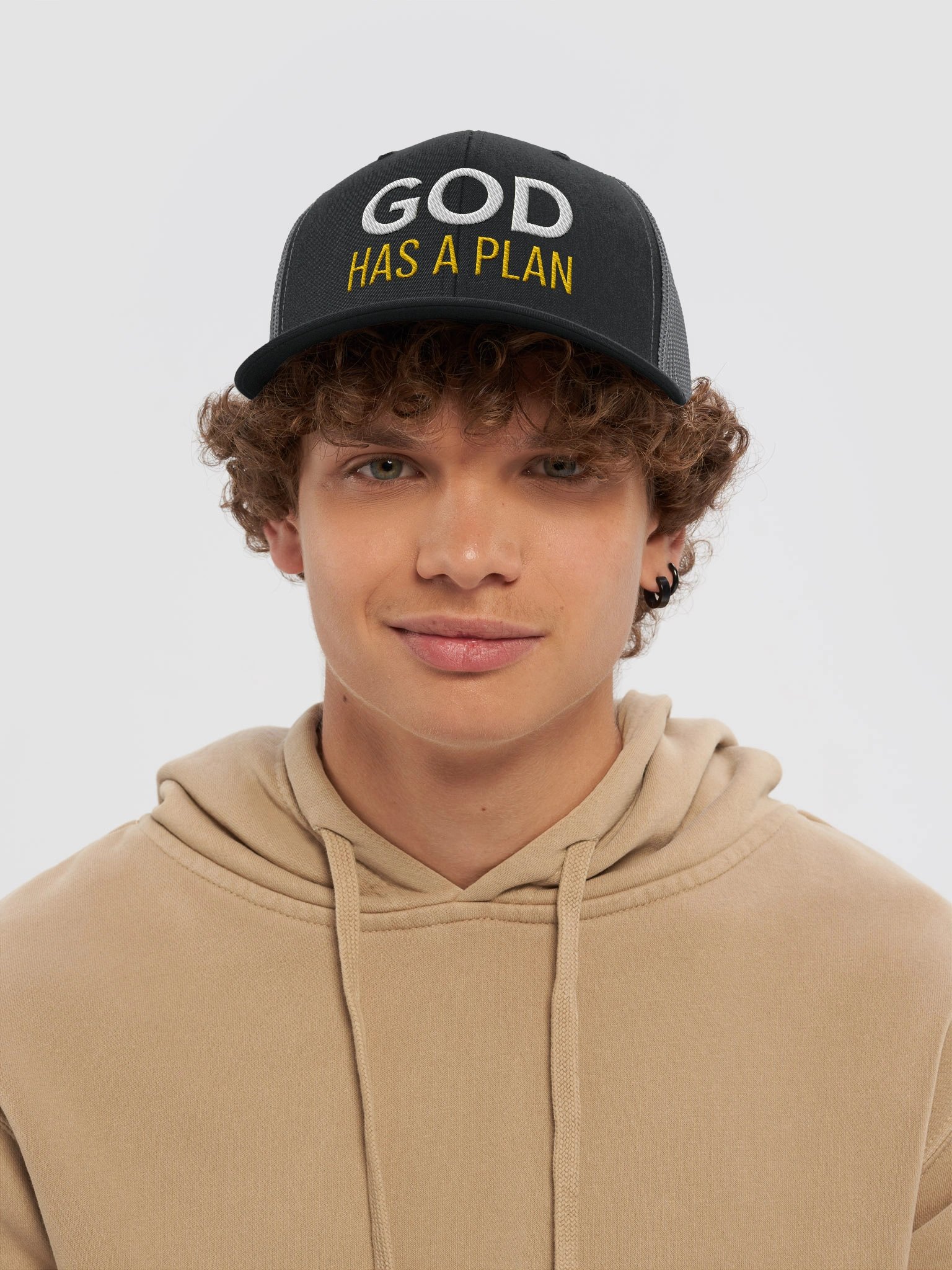 "GOD HAS A PLAN" Richardson Trucker Hat - Premium Embroidered Christian Apparel product image (32)